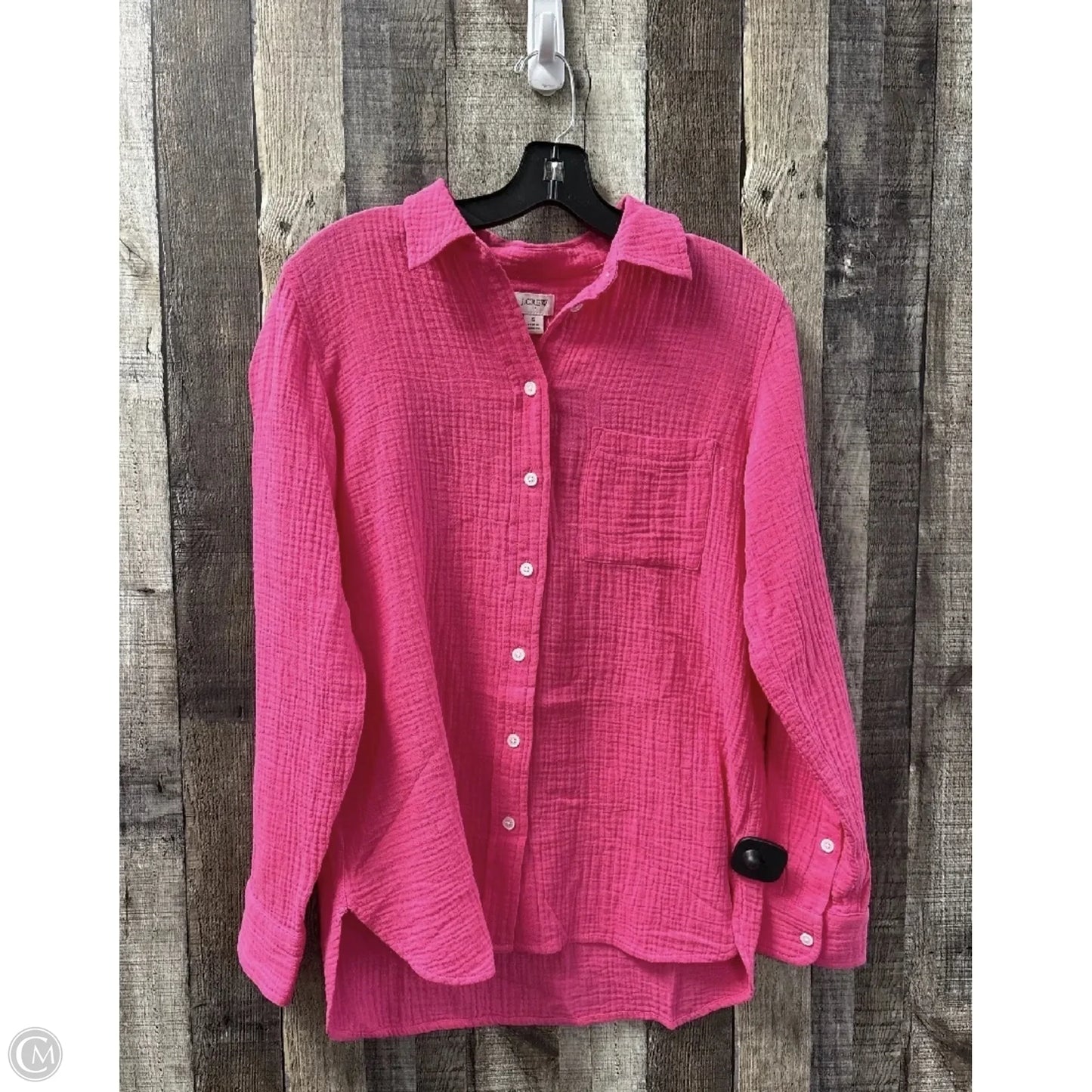 Top Long Sleeve By J. Crew In Pink, Size: S