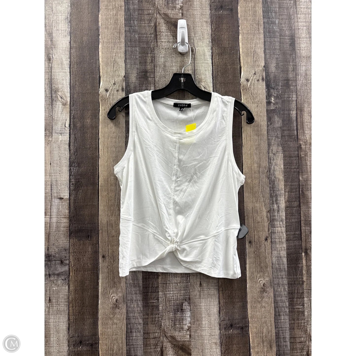 Top Sleeveless By Zobha In White, Size: M