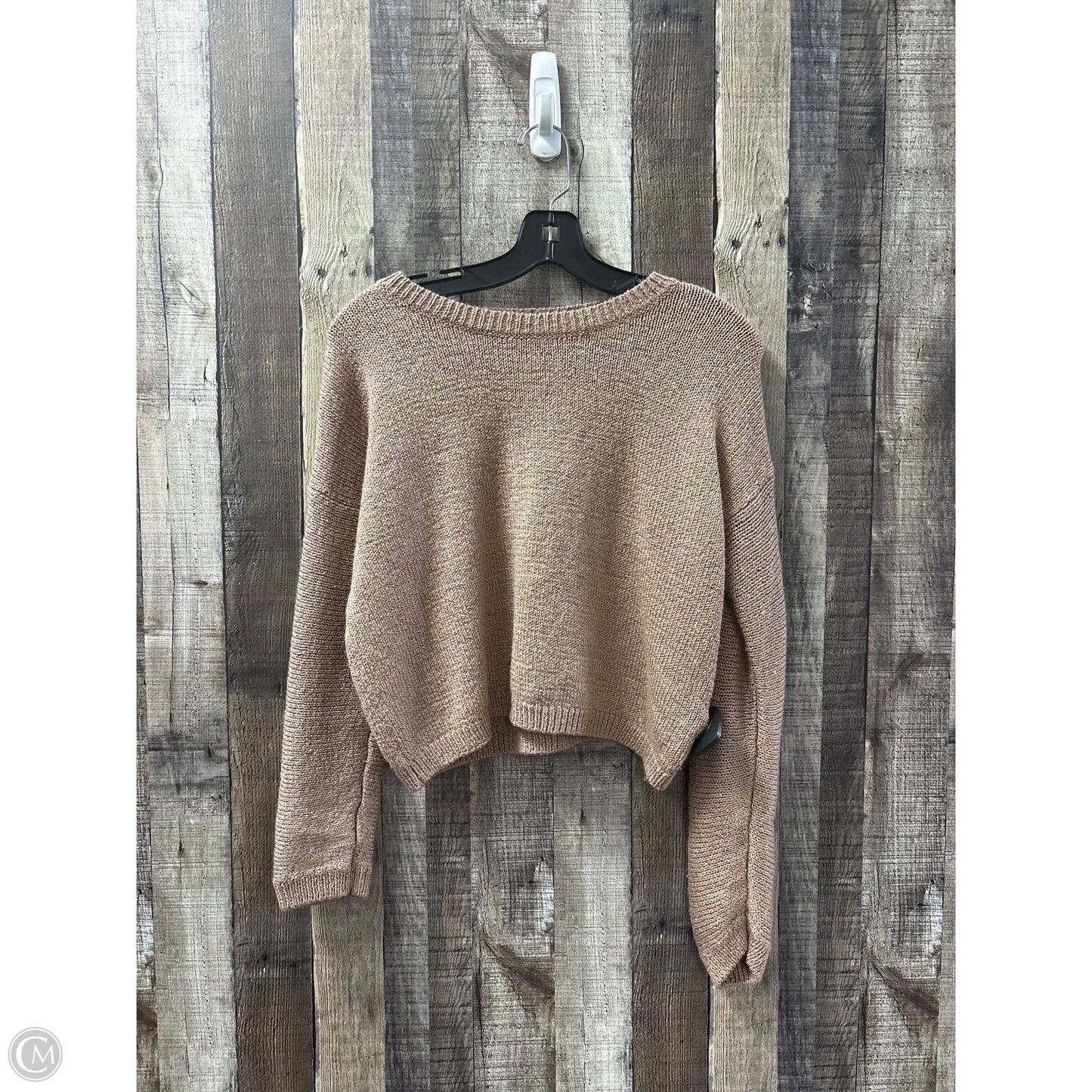 Sweater By Forever 21 In Tan, Size: L