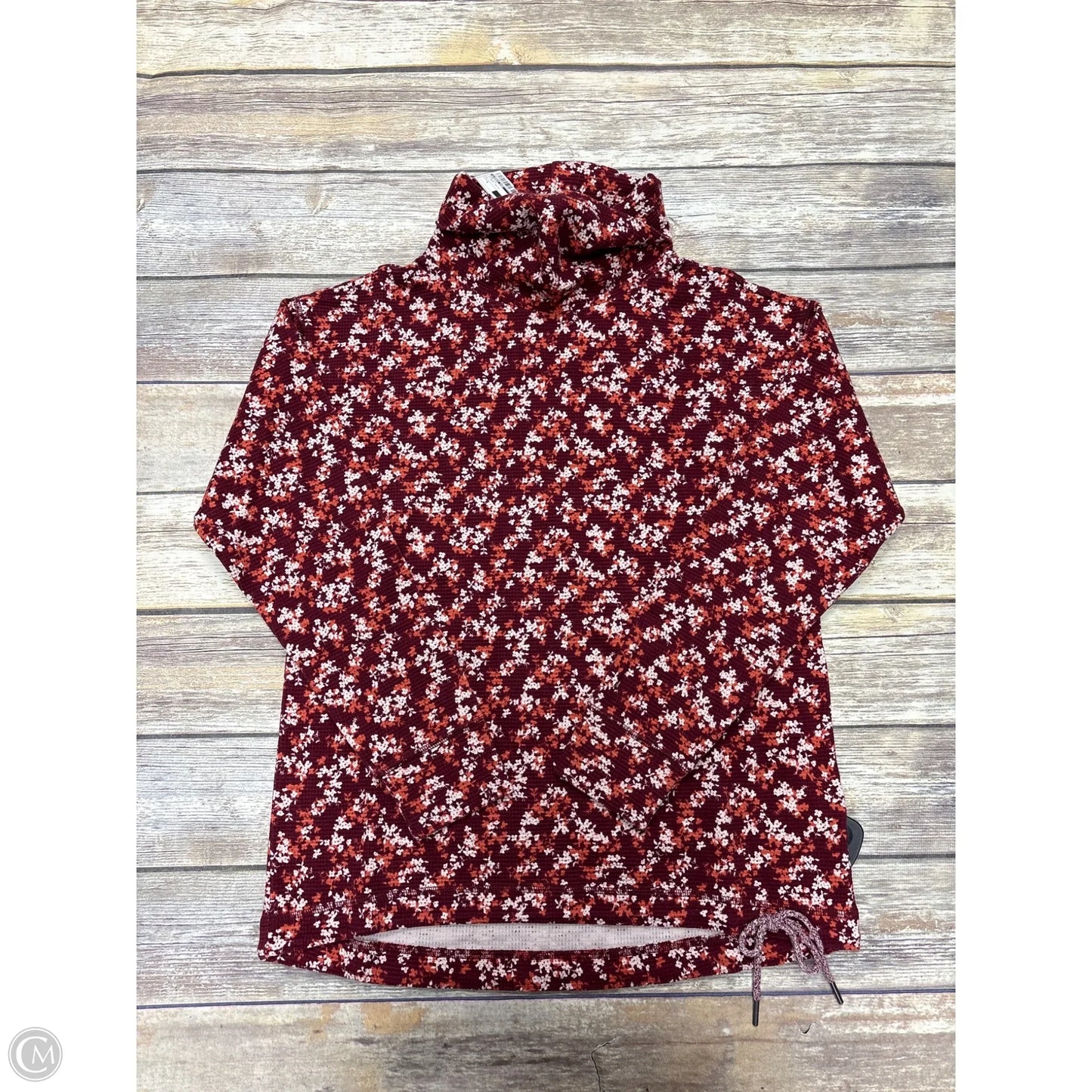 Top Long Sleeve By Lands End In Floral Print, Size: S