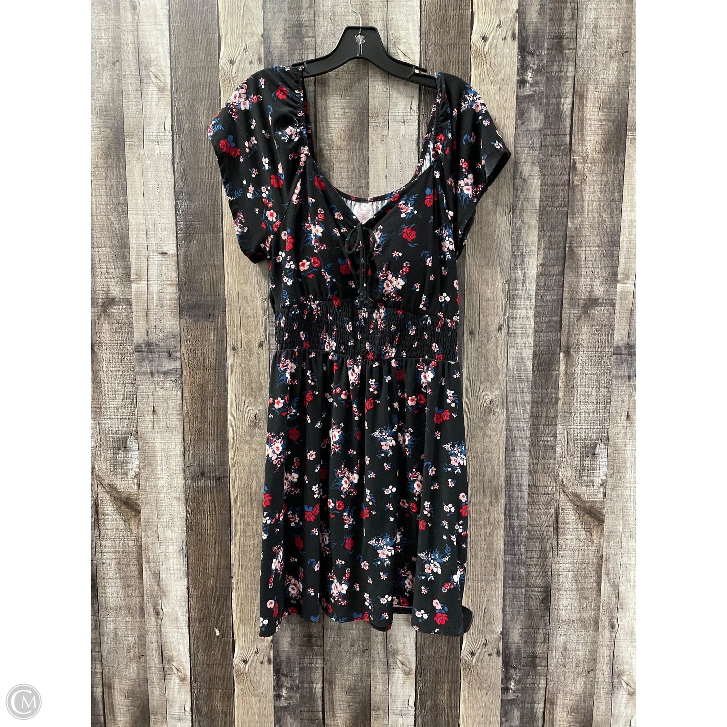 Dress Casual Midi By No Boundaries In Black, Size: Xl