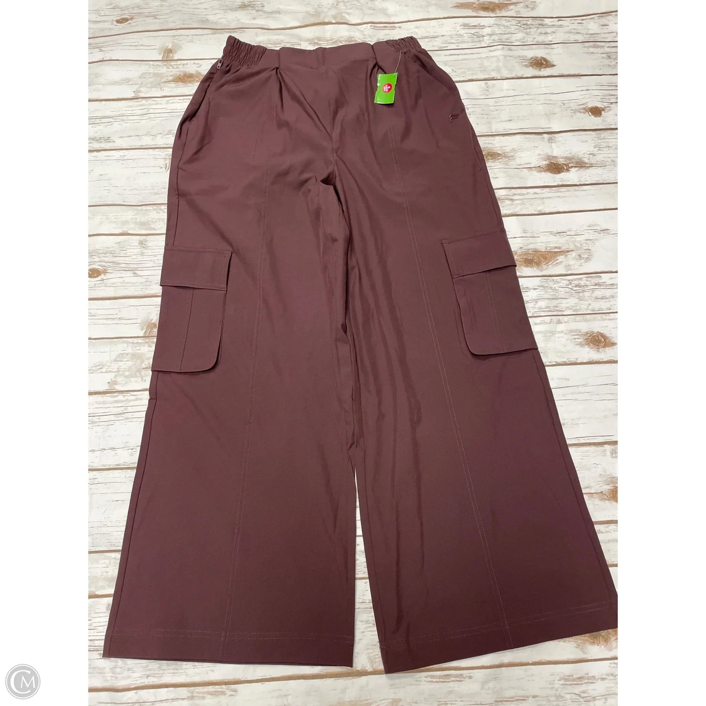 Athletic Pants By Fabletics In Maroon, Size: L
