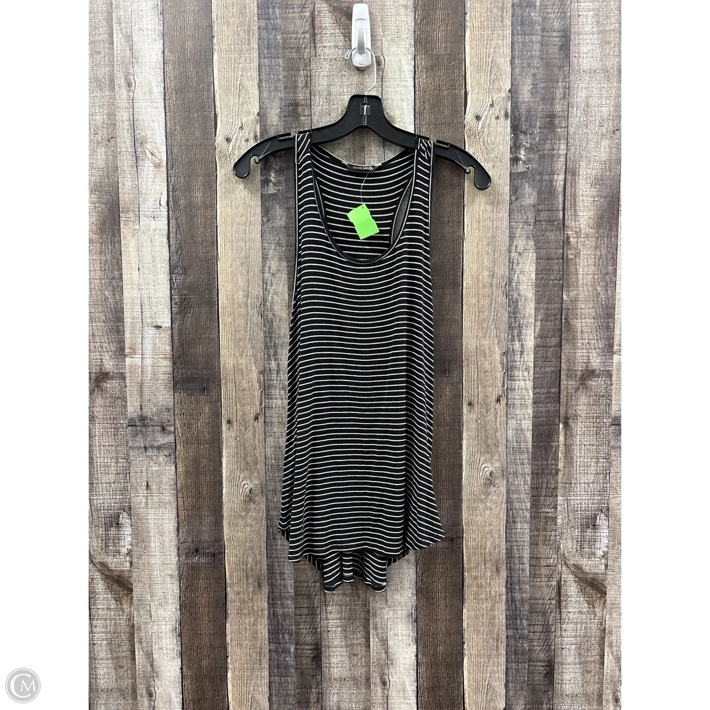 Top Sleeveless By Peyton Jensen In Black & White, Size: S
