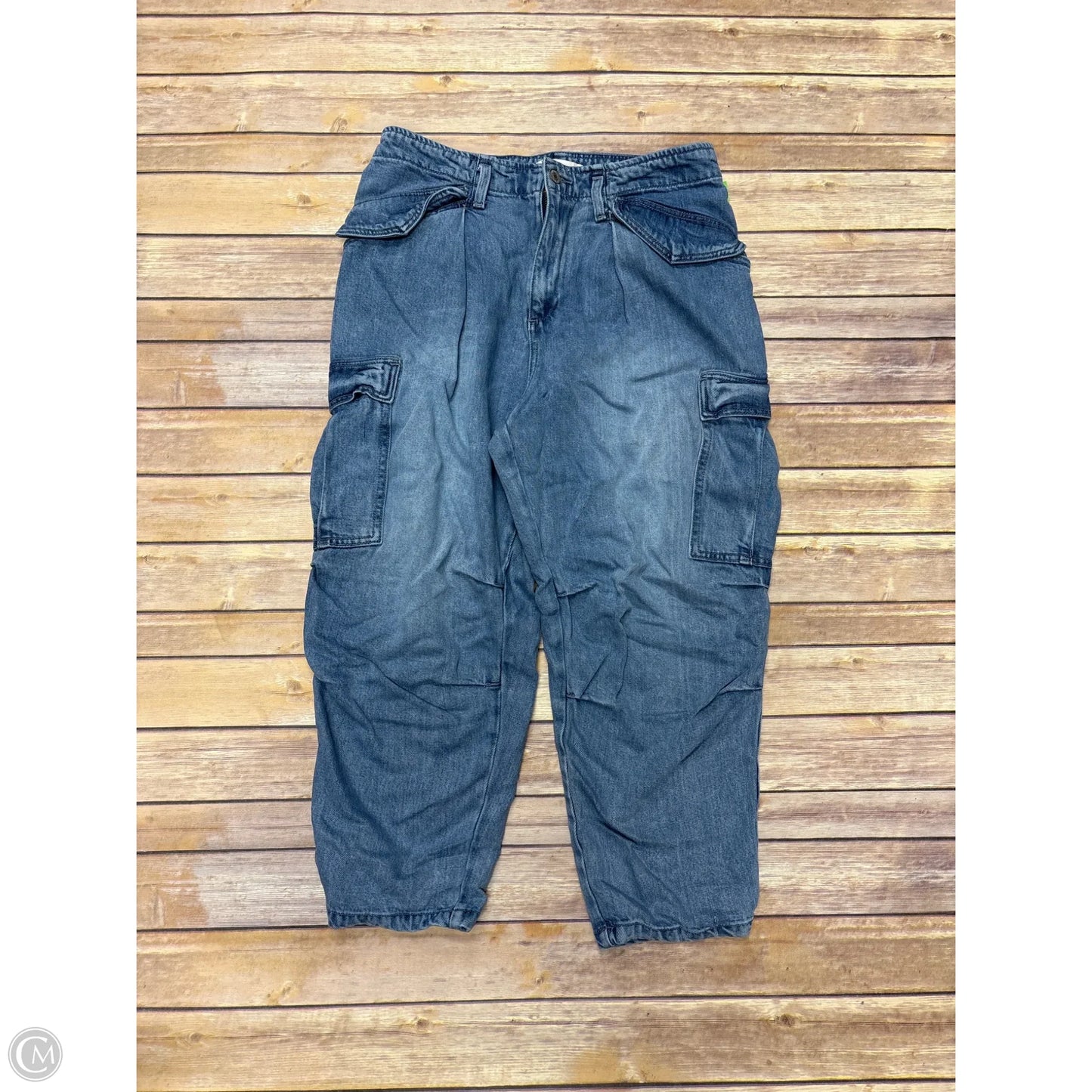 Jeans Wide Leg By Lucky Brand In Blue Denim, Size: 12