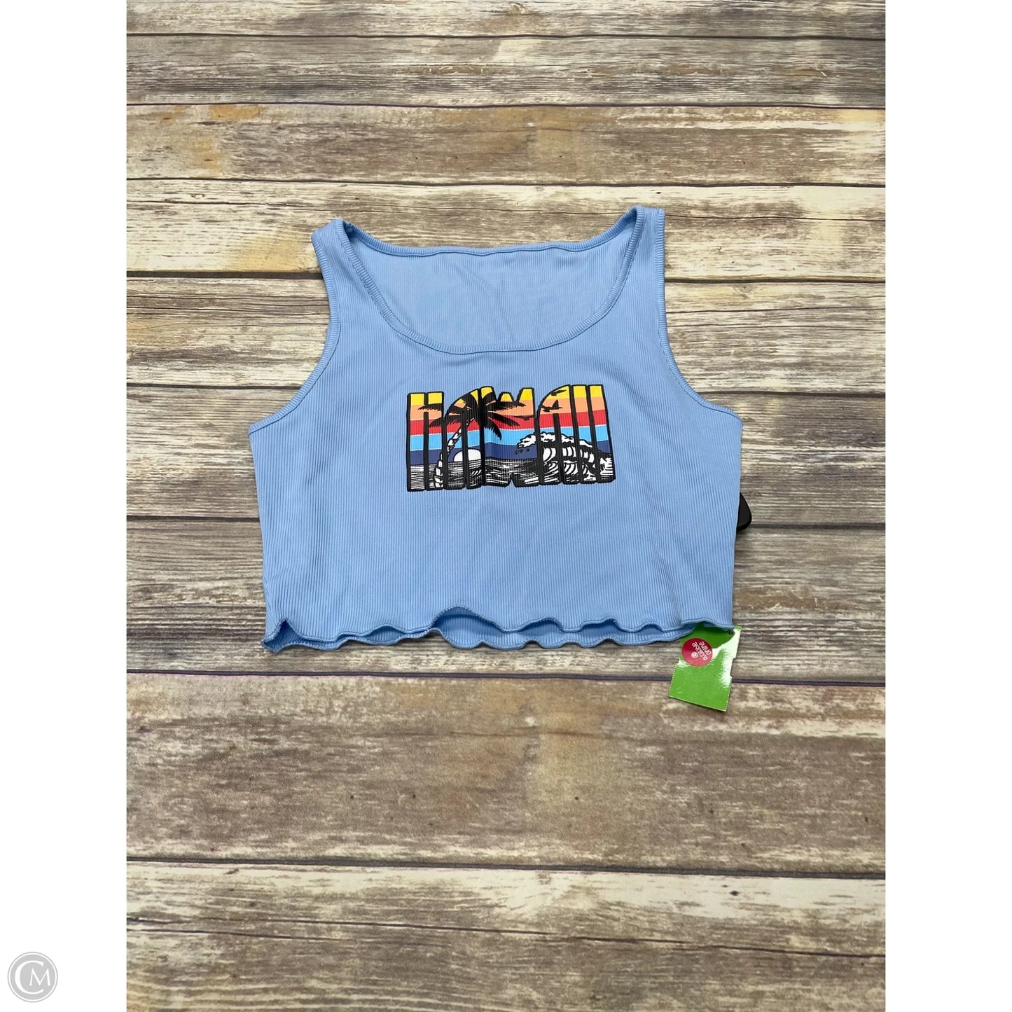Top Sleeveless By Shein In Blue, Size: L