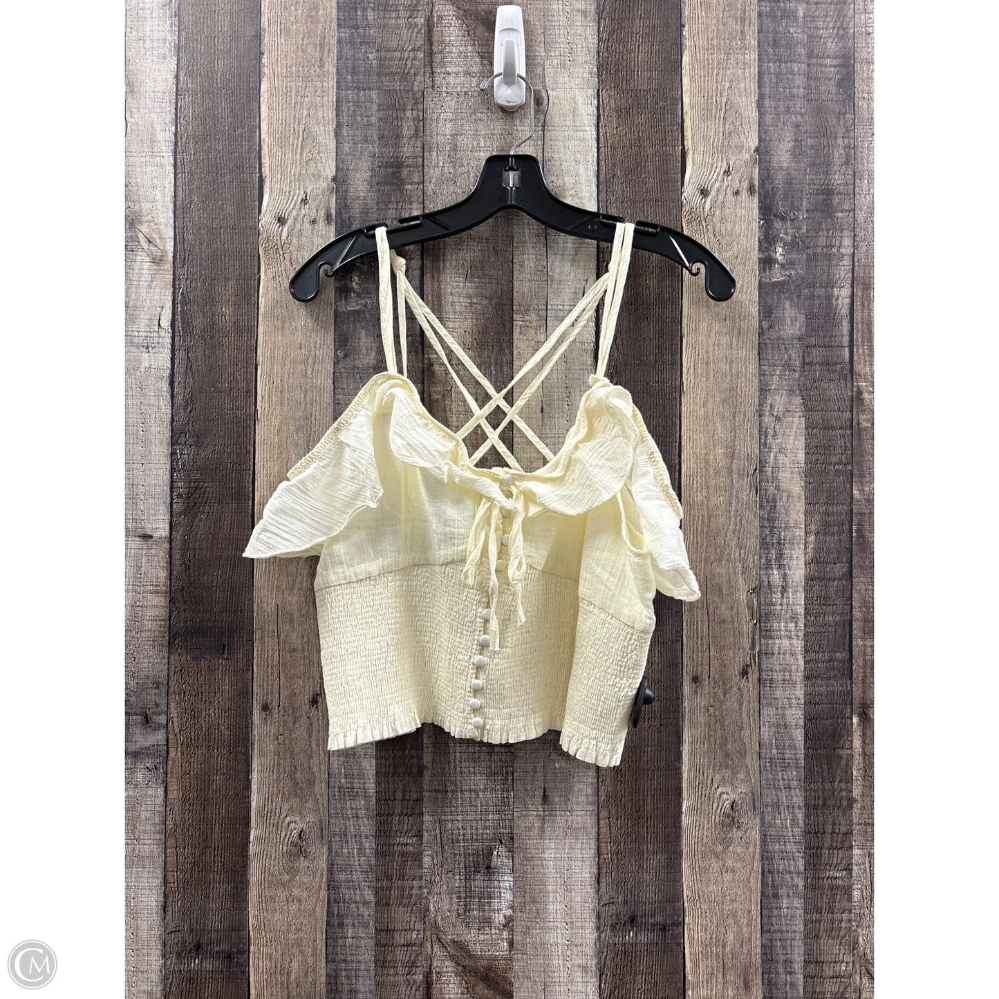 Top Sleeveless By Cme In Ivory, Size: L
