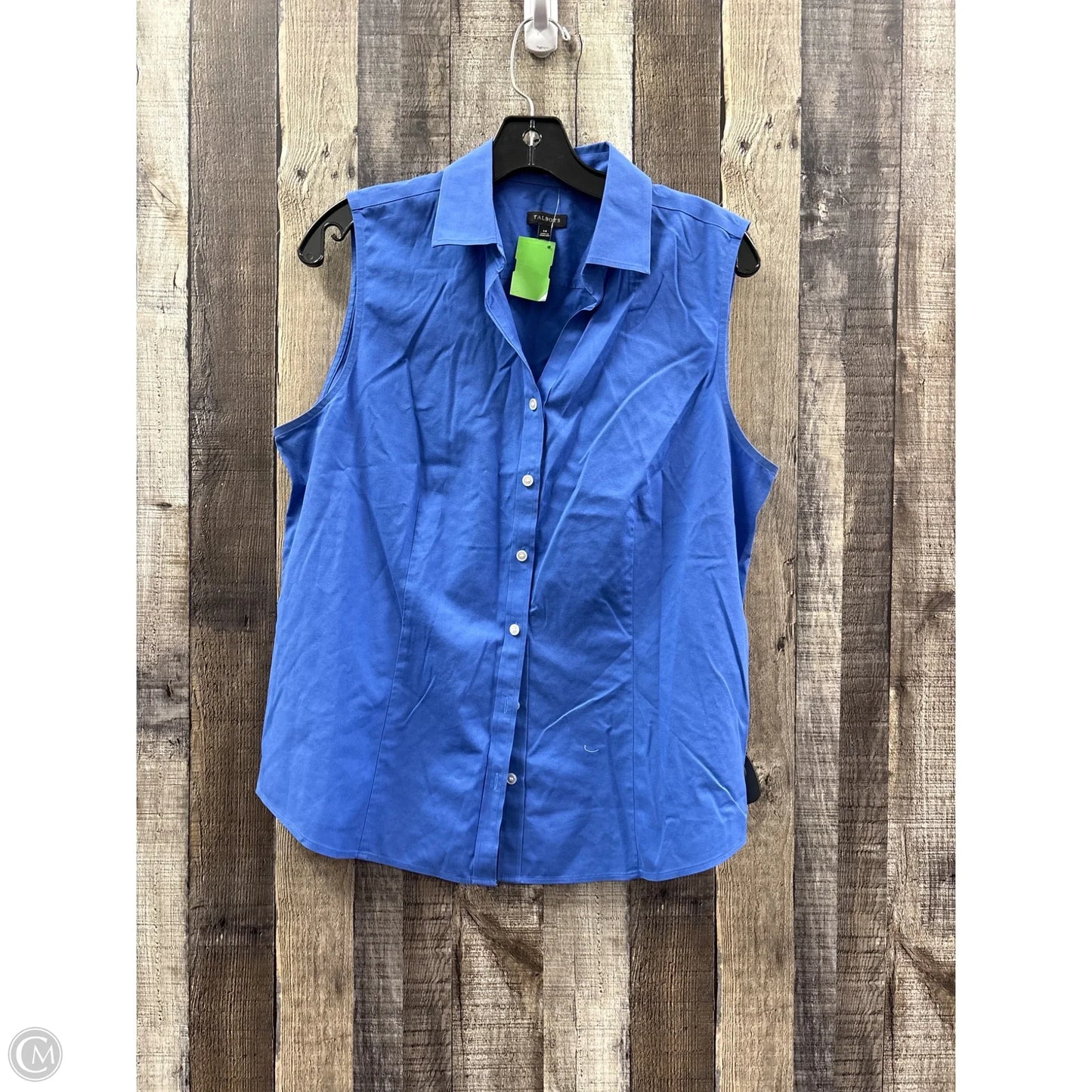 Top Sleeveless By Talbots In Blue, Size: L