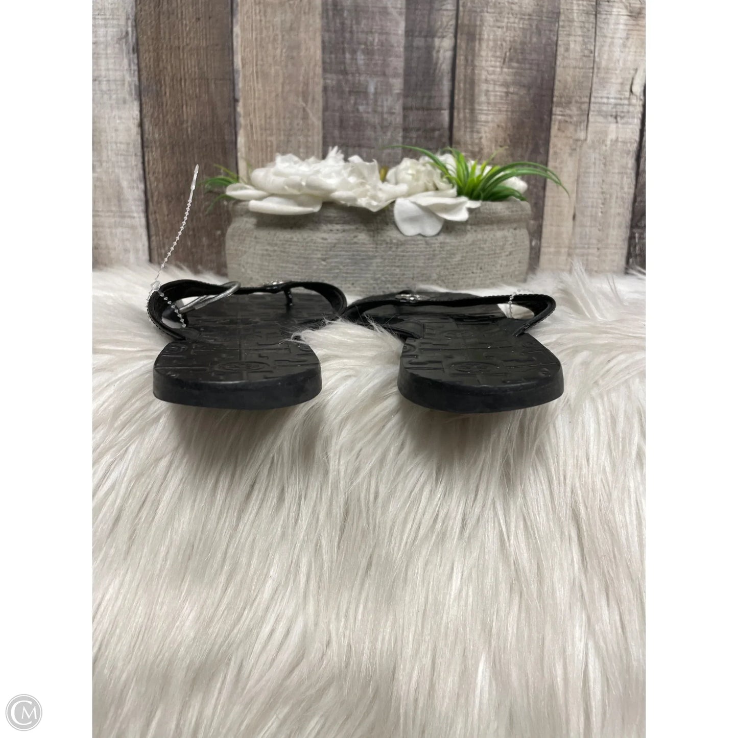 Sandals Designer By Tory Burch In Black, Size: 8