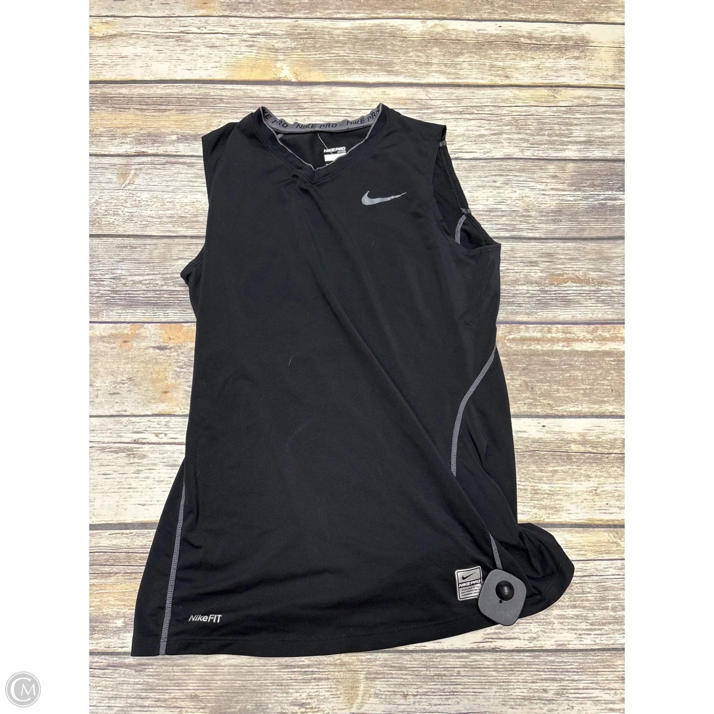 Athletic Tank Top By Nike In Black, Size: S