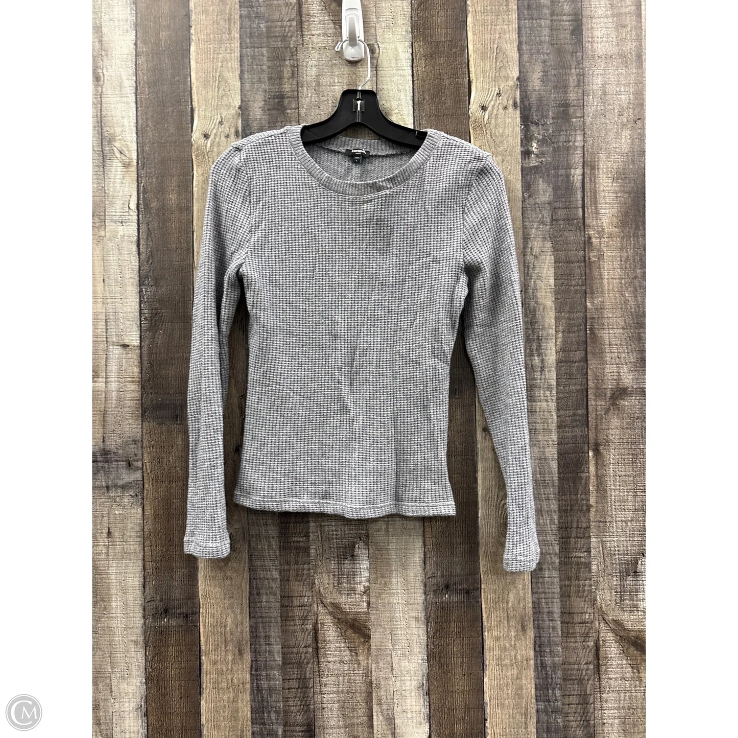 Top Long Sleeve By Express In Grey, Size: S