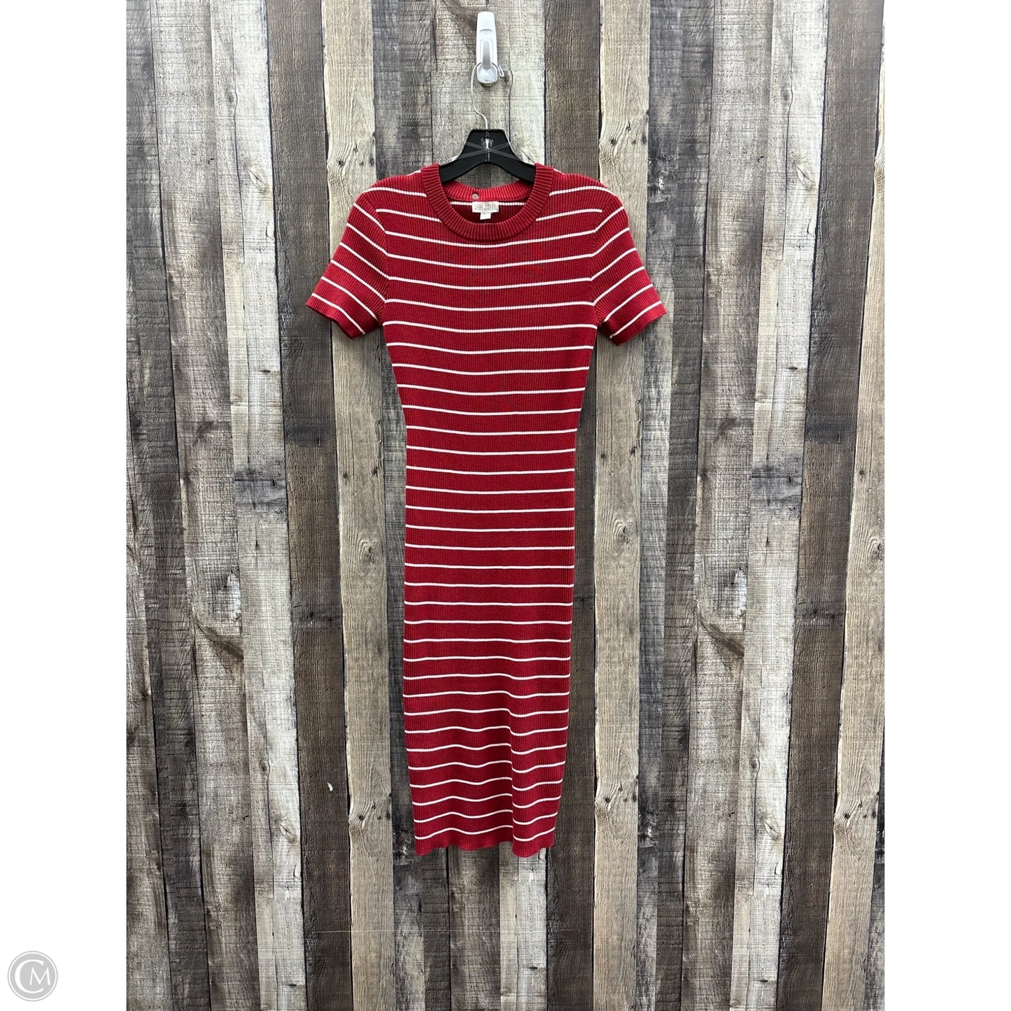 Dress Casual Maxi By J For Justify In Red & White, Size: Xl