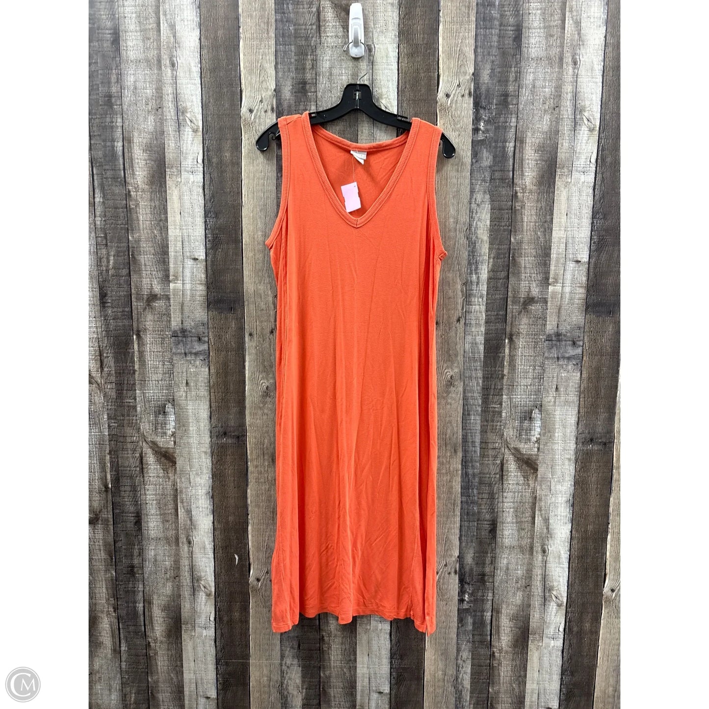 Dress Casual Maxi By Chicos In Orange, Size: M