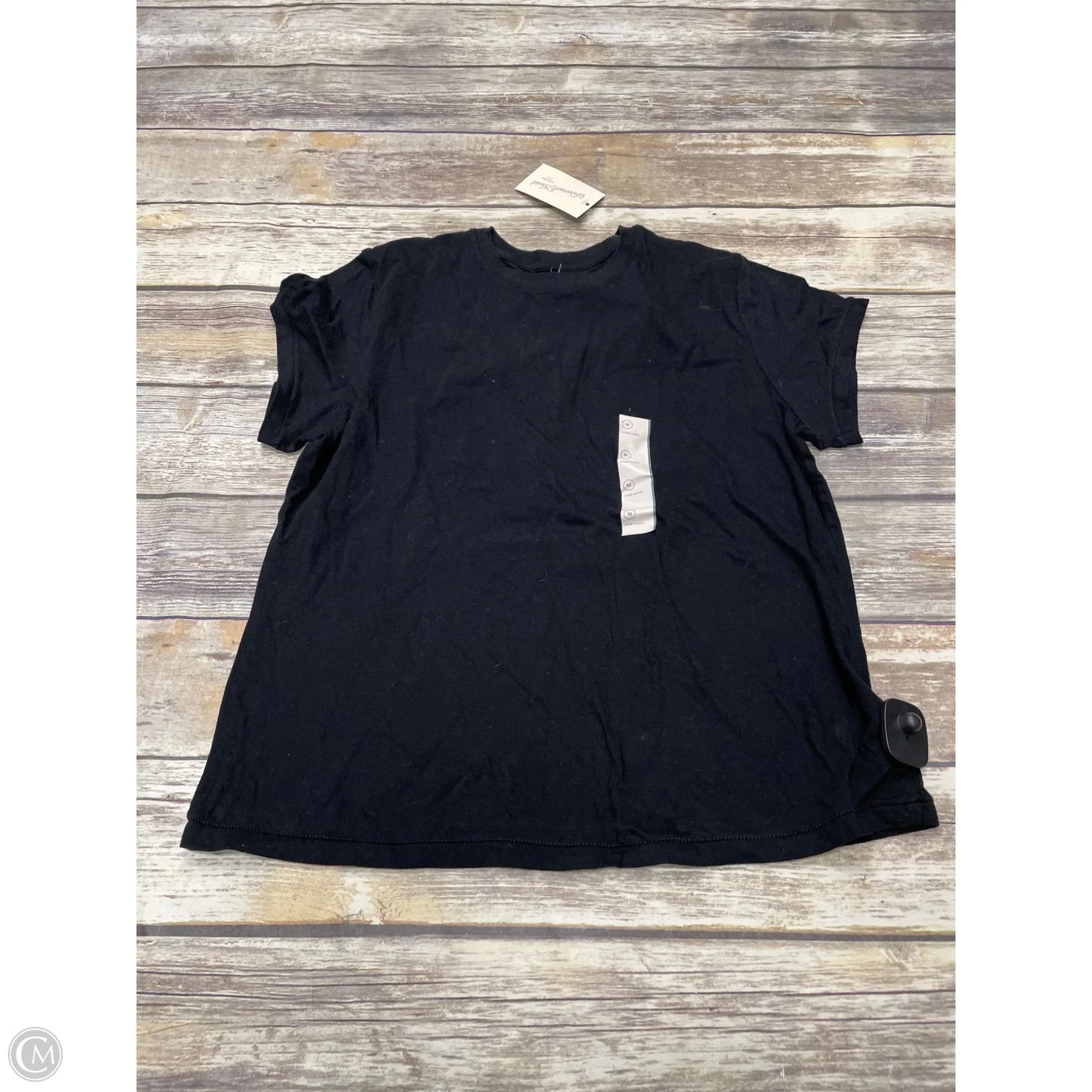 Top Short Sleeve By Universal Thread In Black, Size: M