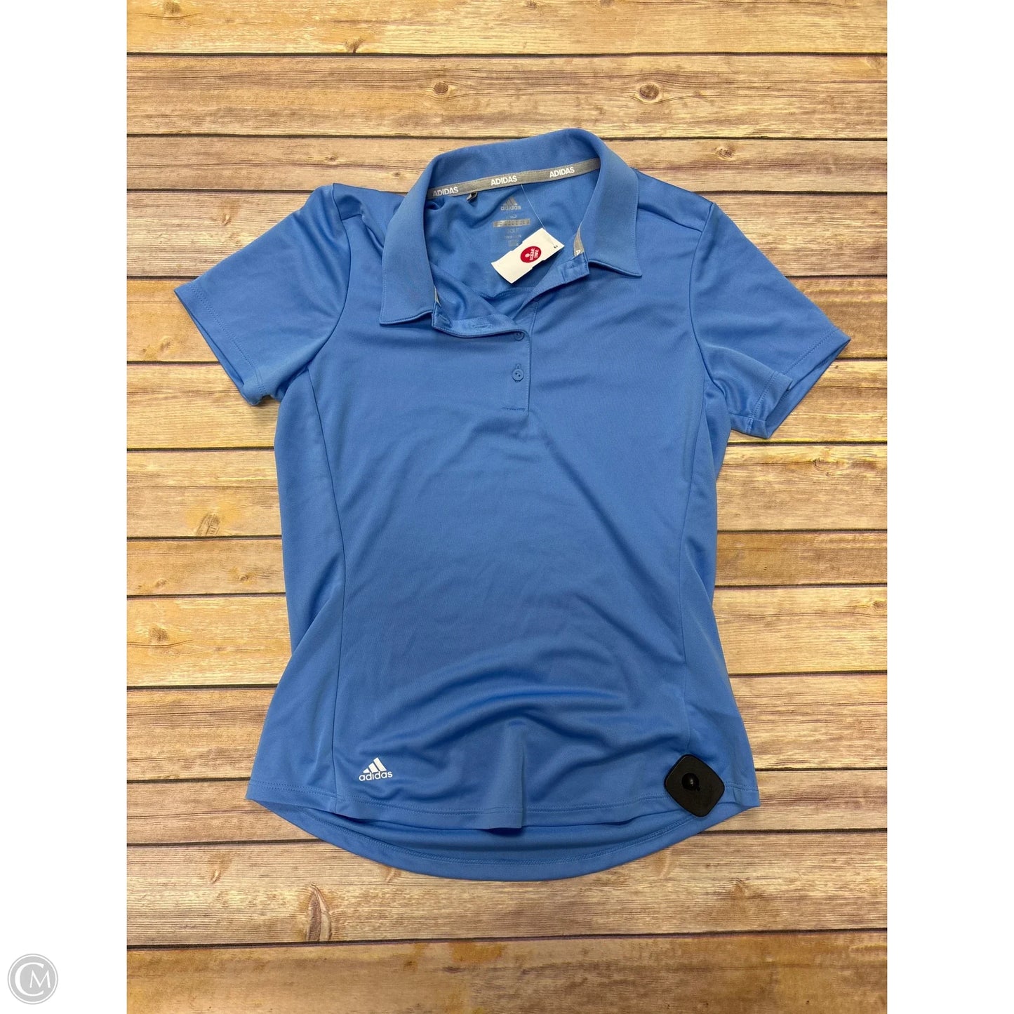 Athletic Top Short Sleeve By Adidas In Blue, Size: Xs