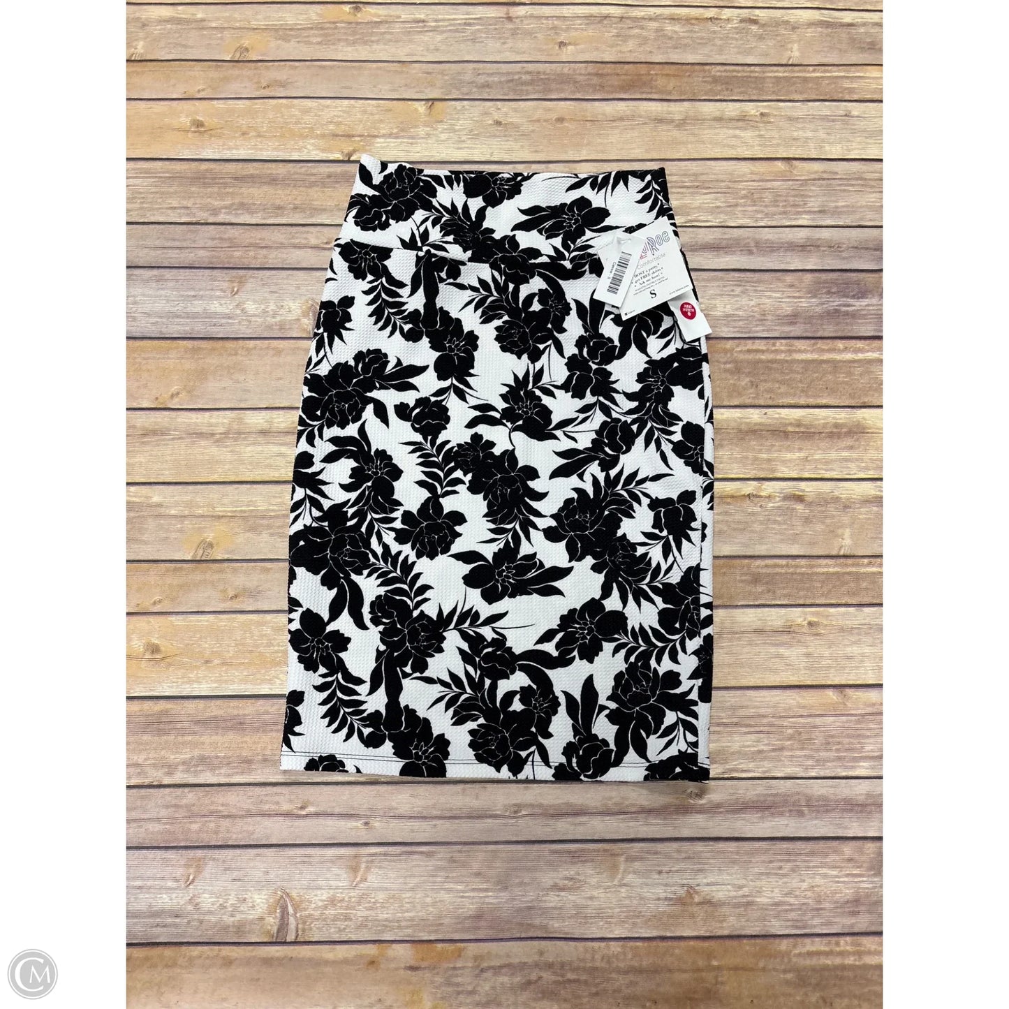 Skirt Midi By Lularoe In Black & White, Size: S