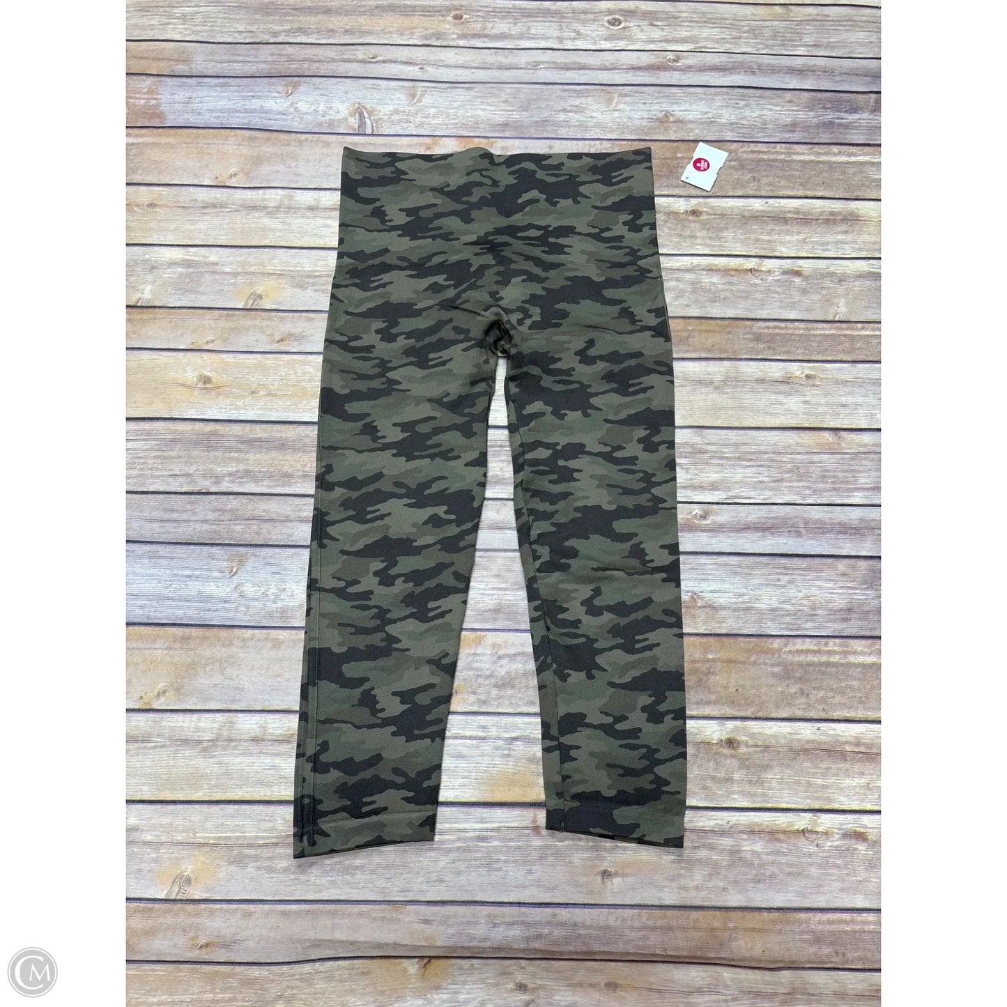 Athletic Leggings By Spanx In Camouflage Print, Size: Xl