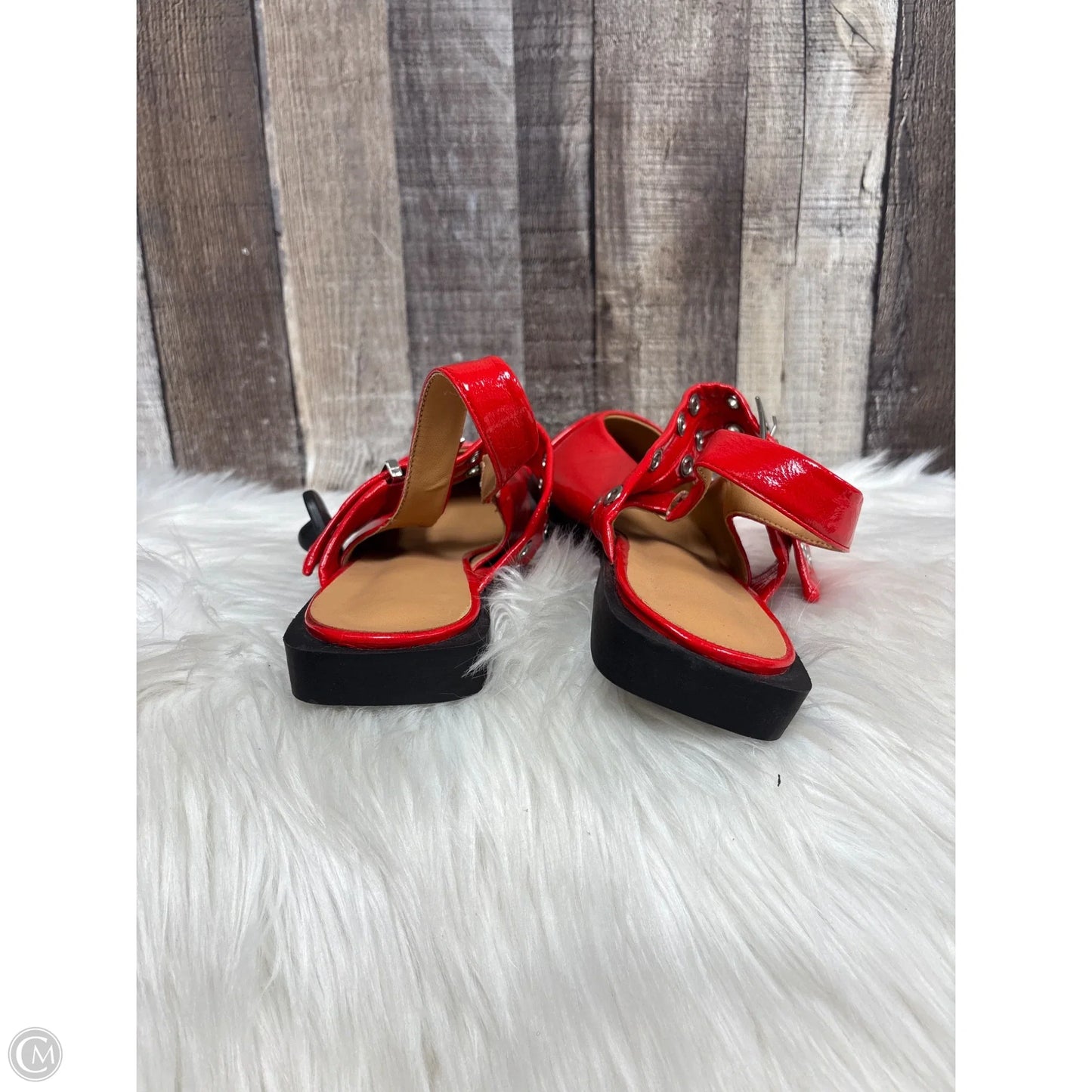 Shoes Flats By Cme In Red, Size: 9.5