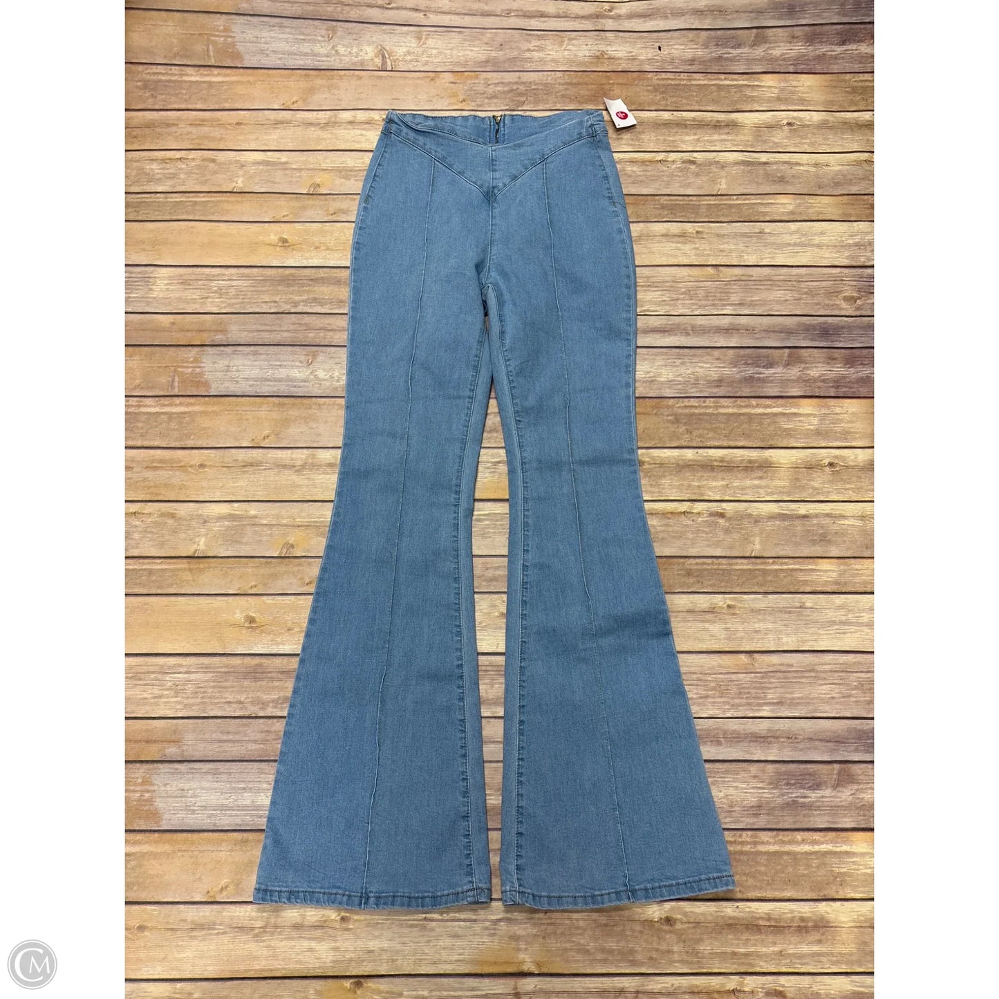 Jeans Flared By Shein In Blue Denim, Size: 6