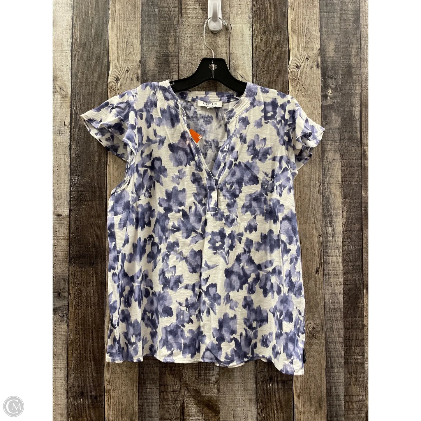 Top Short Sleeve By Chaus In Purple, Size: M