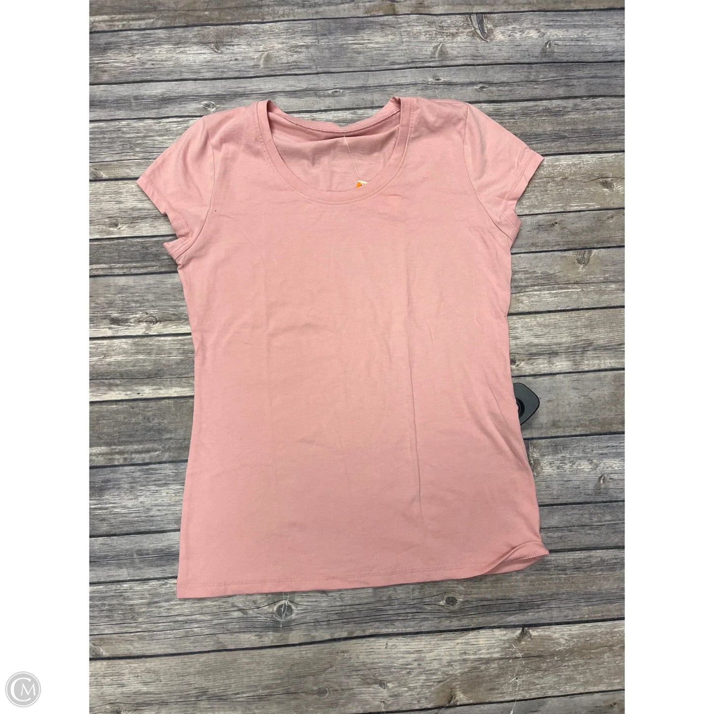 Top Short Sleeve Basic By No Boundaries In Pink, Size: M