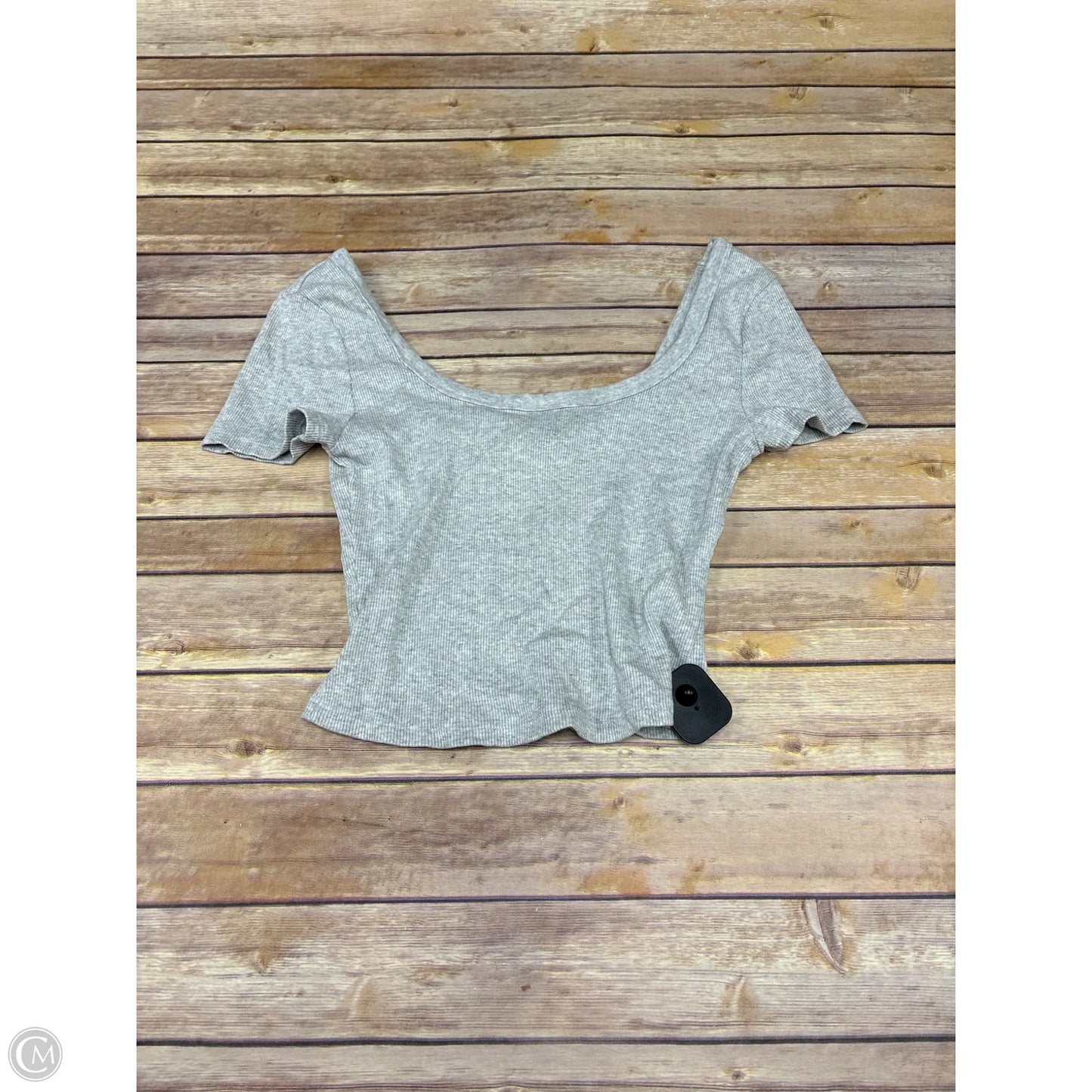 Top Short Sleeve Basic By Universal Thread In Grey, Size: S