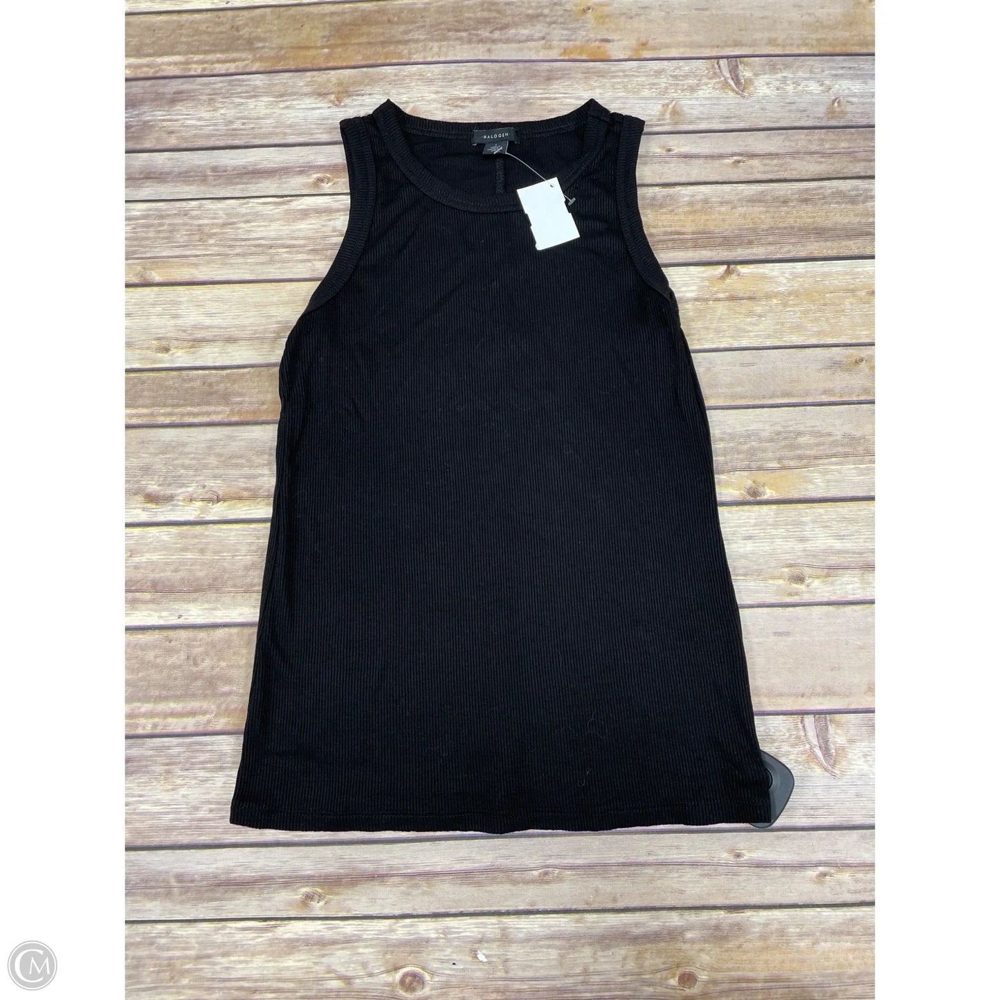 Top Sleeveless Basic By Halogen In Black, Size: S