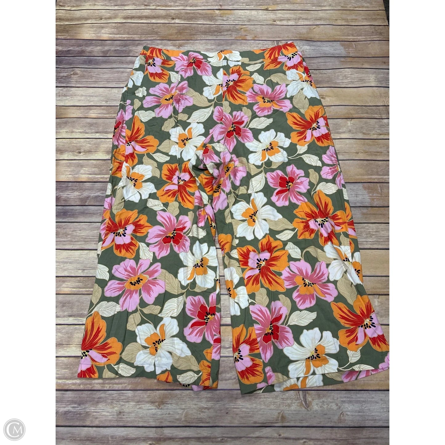 Pants Wide Leg By Lane Bryant In Floral Print, Size: 22