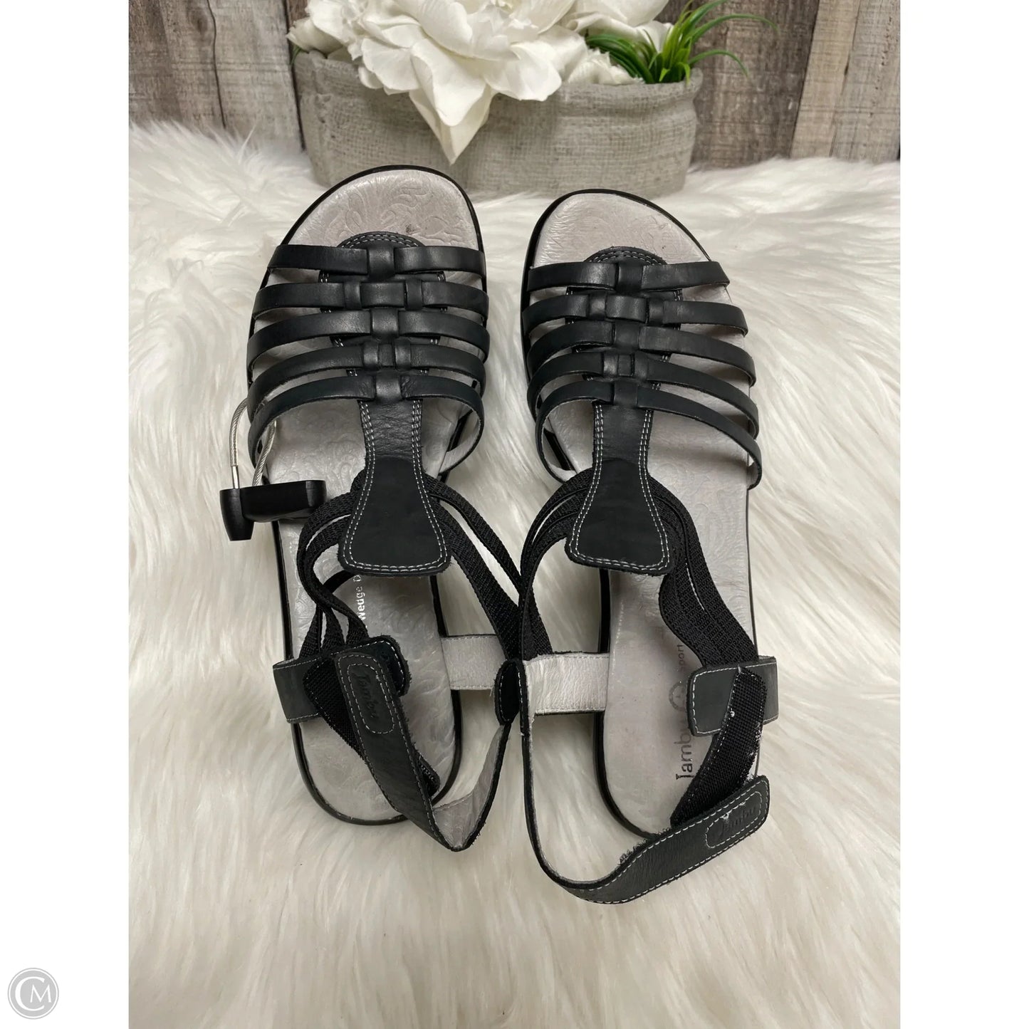 Sandals Heels Block By Jambu In Black, Size: 9
