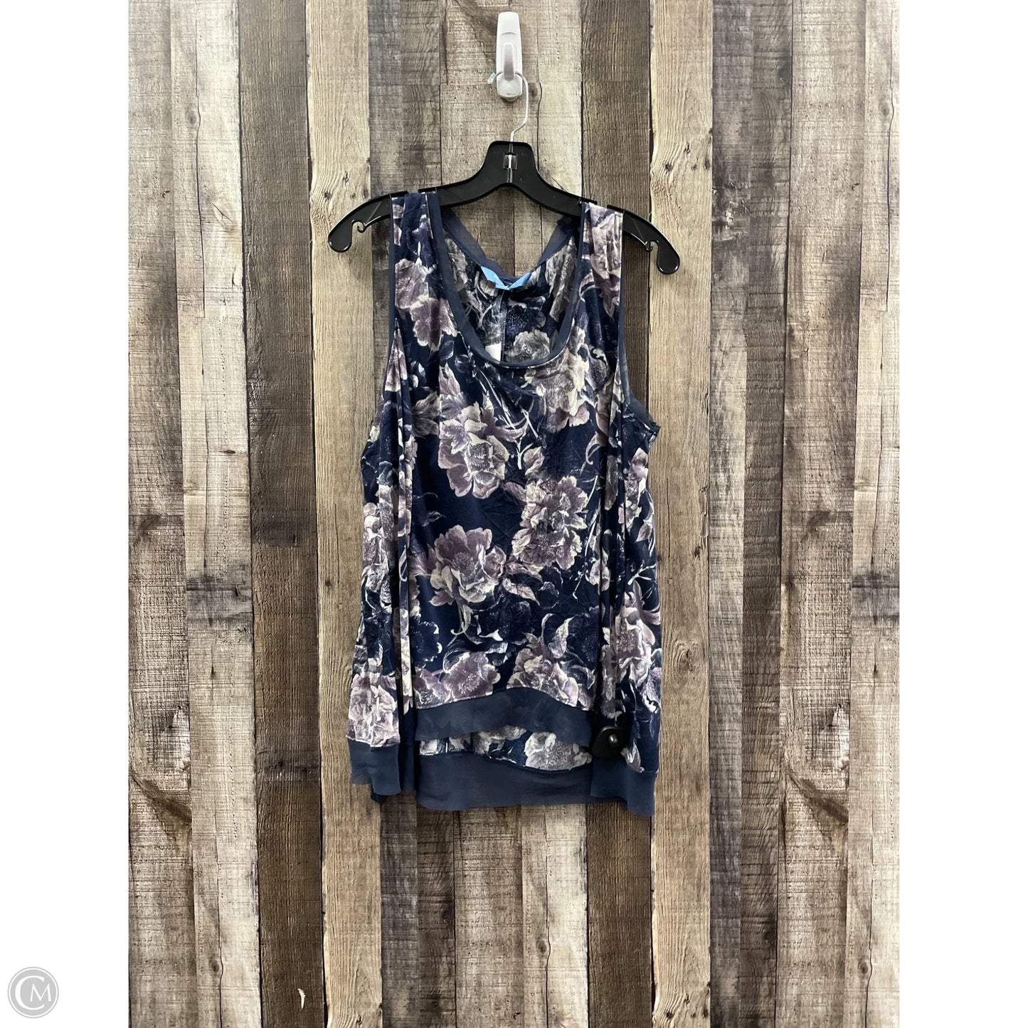 Tank Top By Simply Vera In Floral Print, Size: Xl