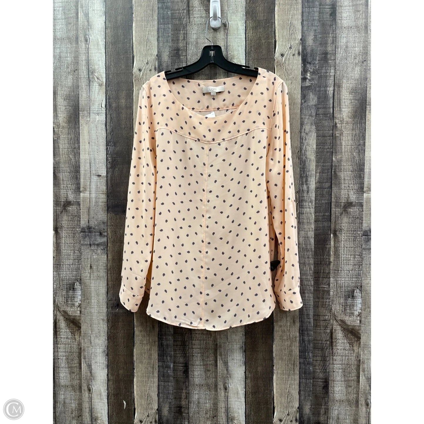 Top Long Sleeve By Loft In Orange, Size: L