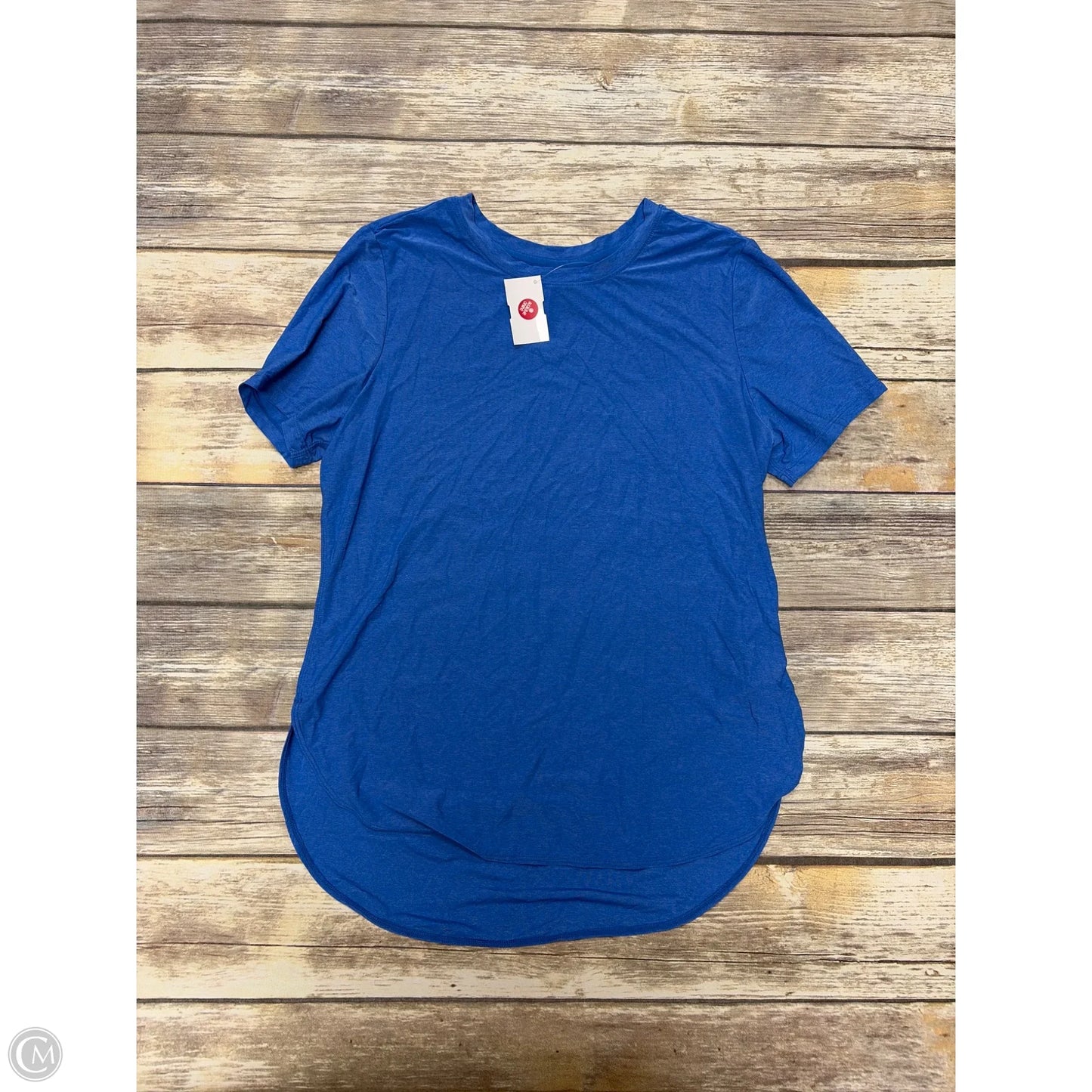 Athletic Top Short Sleeve By Mta Pro In Blue, Size: S