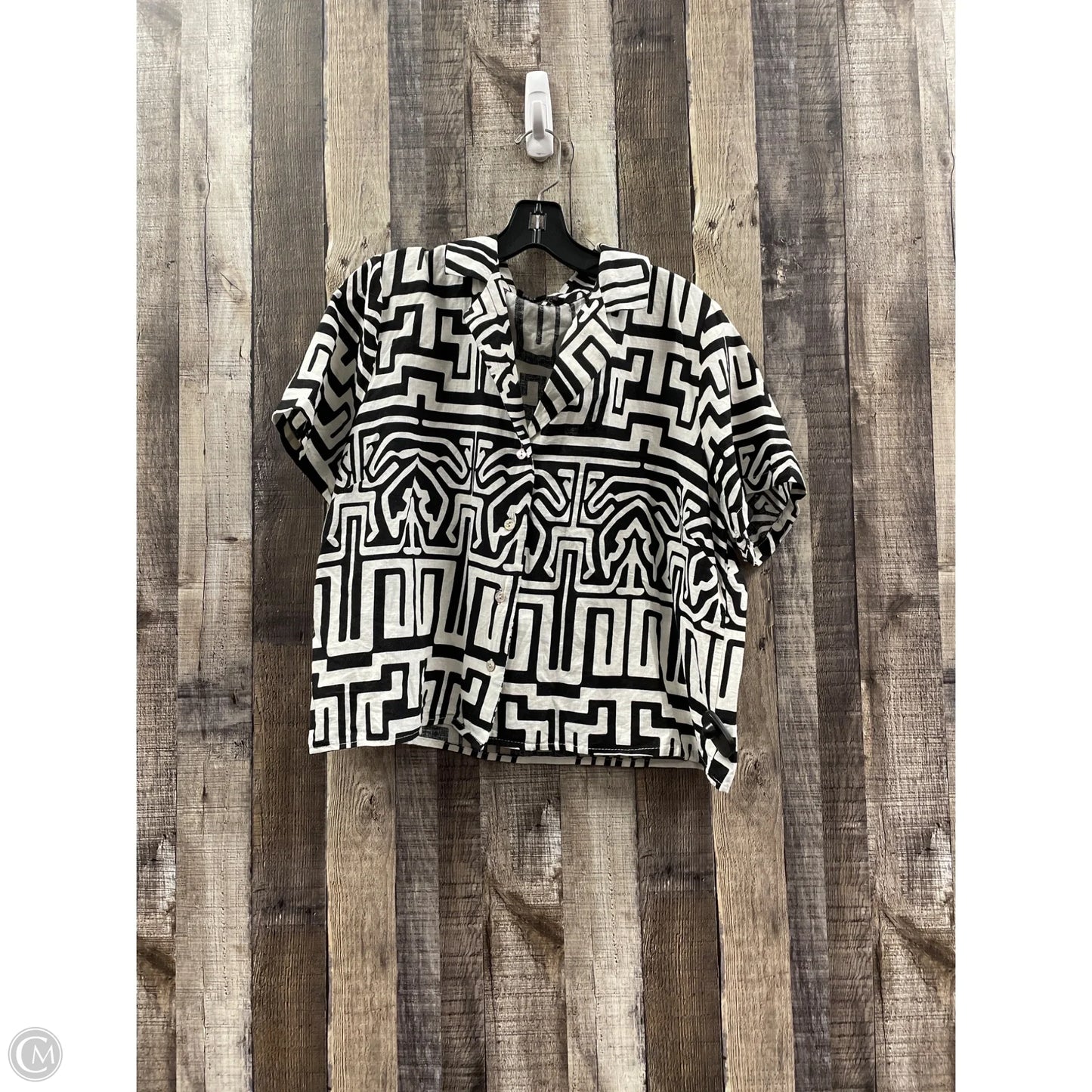 Top Short Sleeve By Rachel Zoe In White, Size: Xl