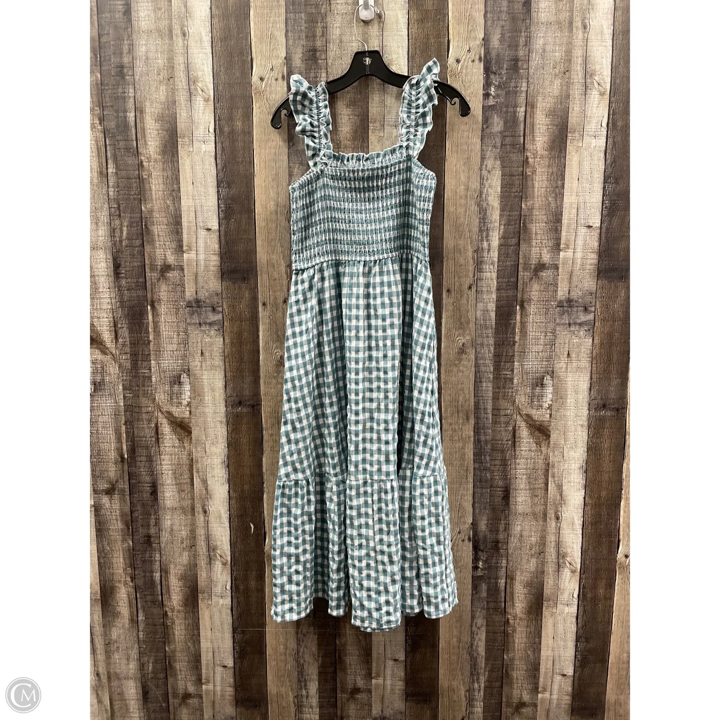 Dress Casual Maxi By Prettygarden In Checkered Pattern, Size: L