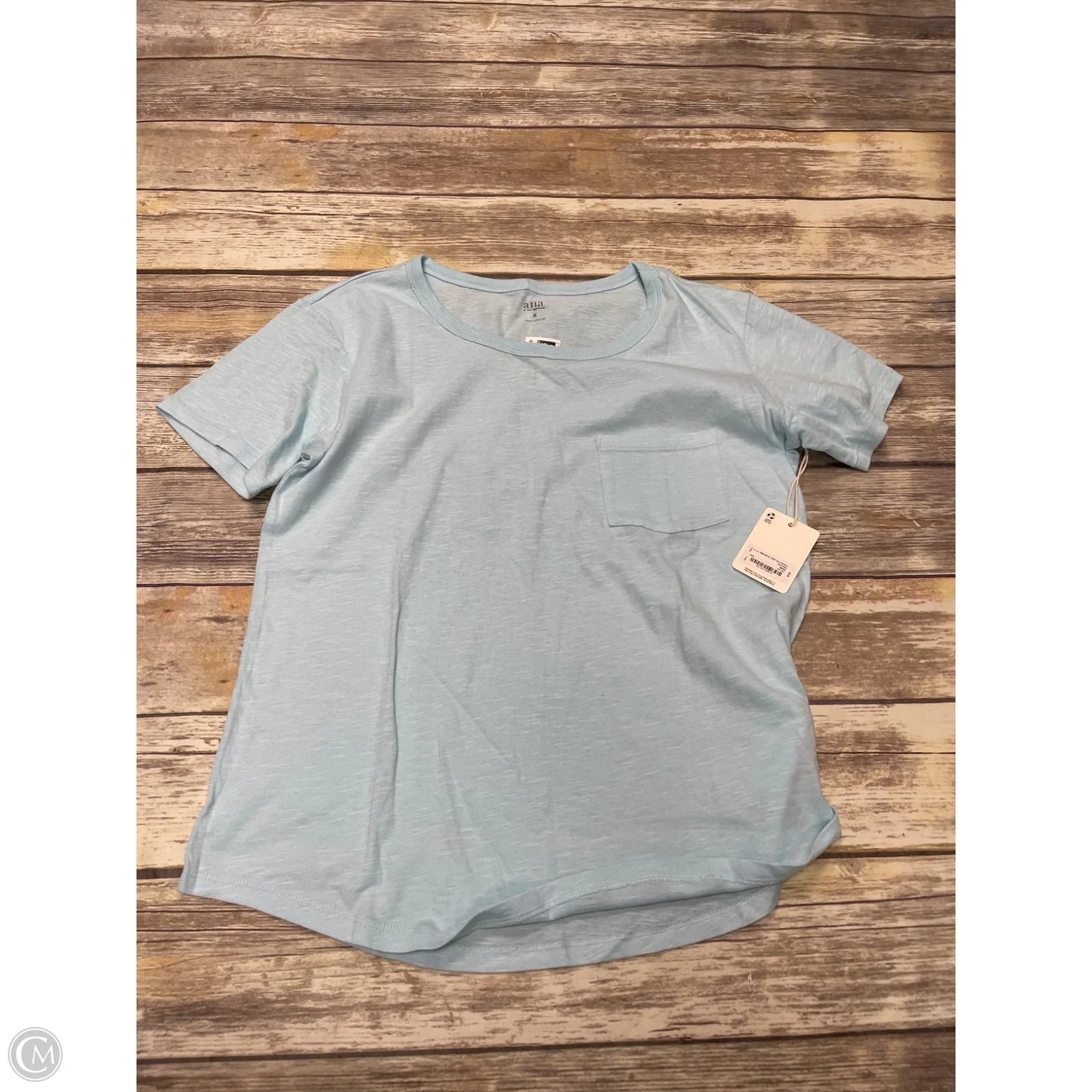 Top Short Sleeve Basic By Ana In Blue, Size: M