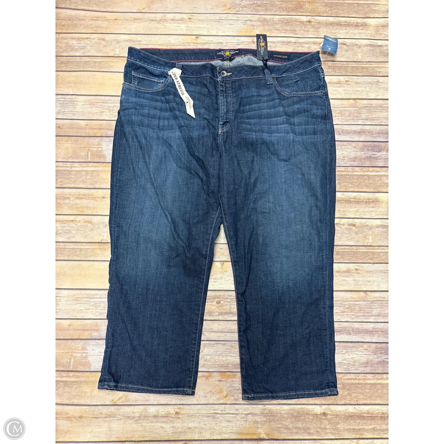 Jeans Straight By Lucky Brand In Blue Denim, Size: 24