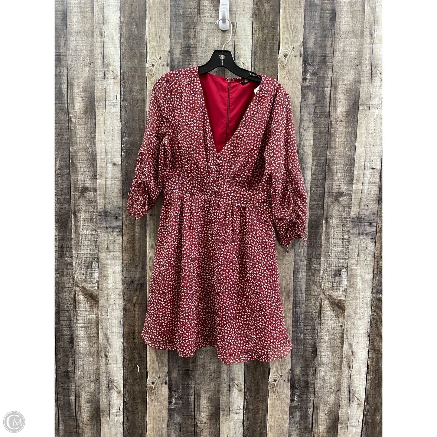 Dress Casual Midi By Madewell In Red, Size: M