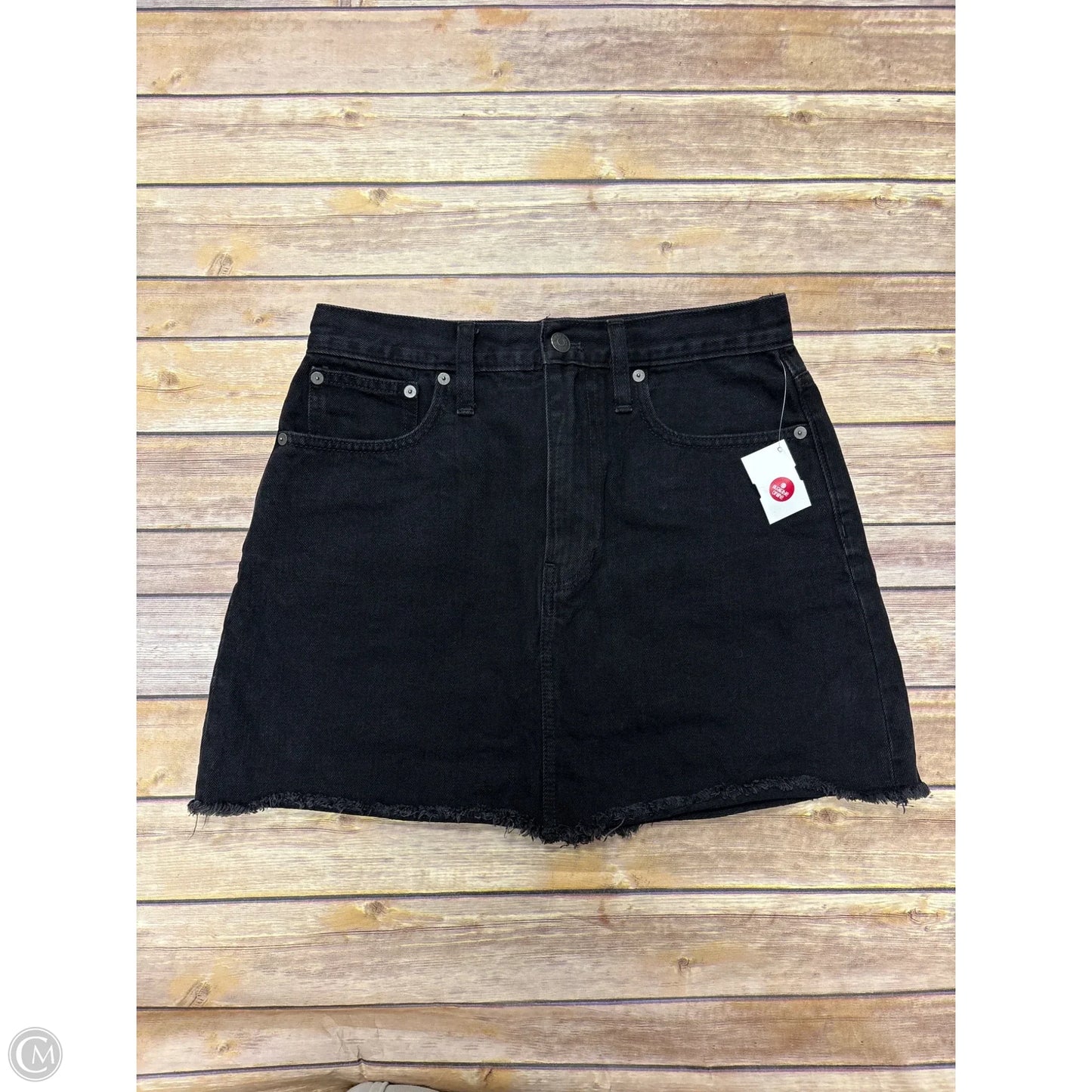 Skirt Mini & Short By Madewell In Black Denim, Size: 4