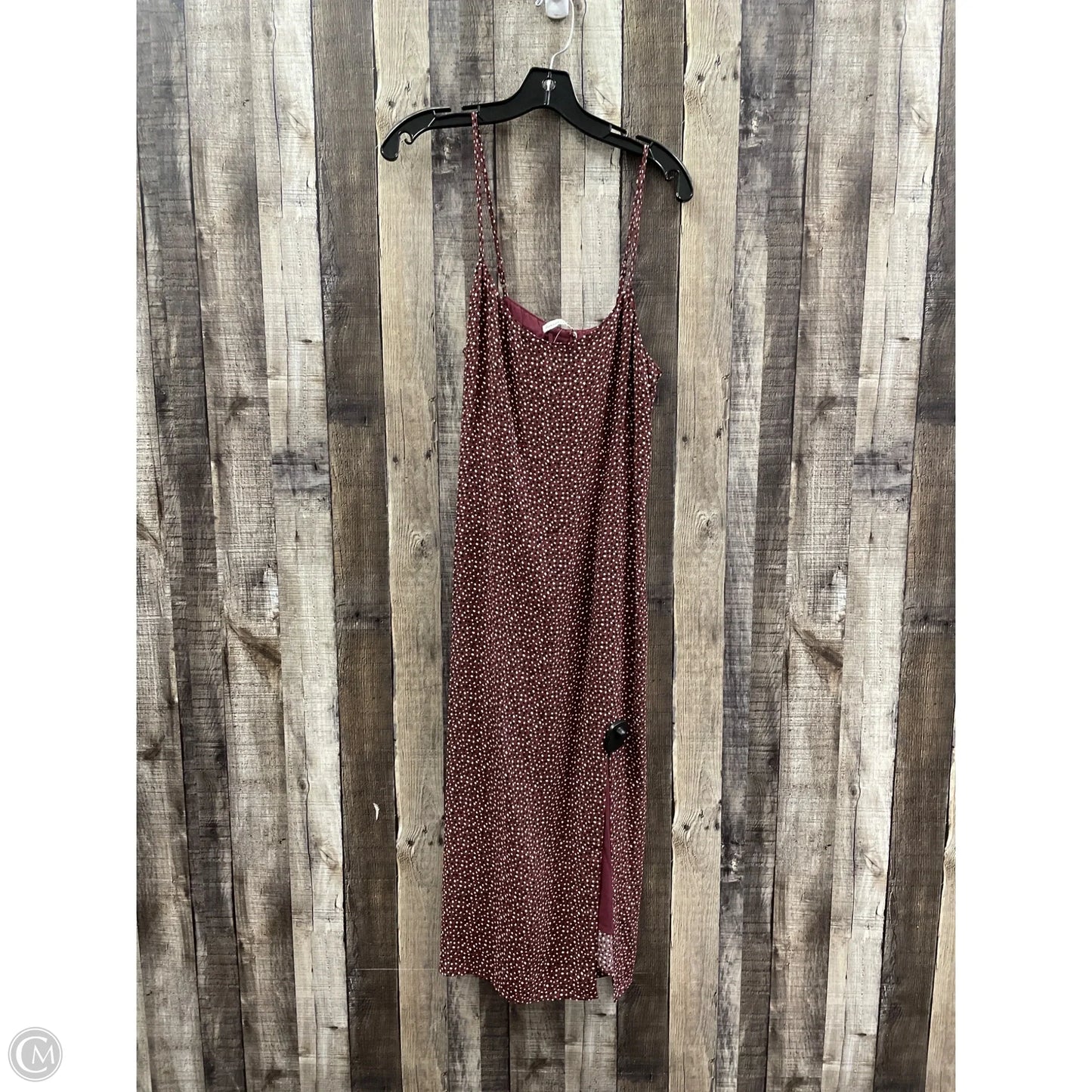 Dress Casual Midi By Abercrombie And Fitch In Red, Size: M
