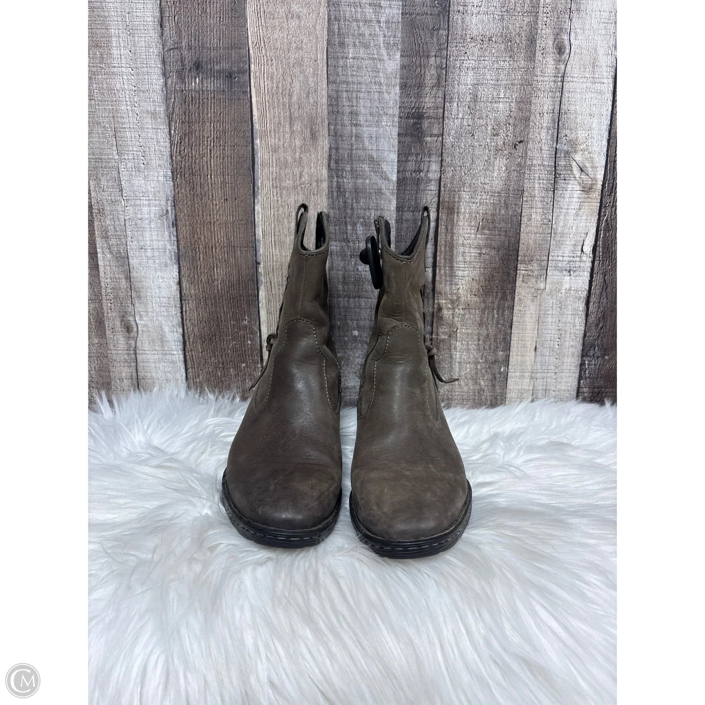 Boots Leather By Born In Brown, Size: 8.5