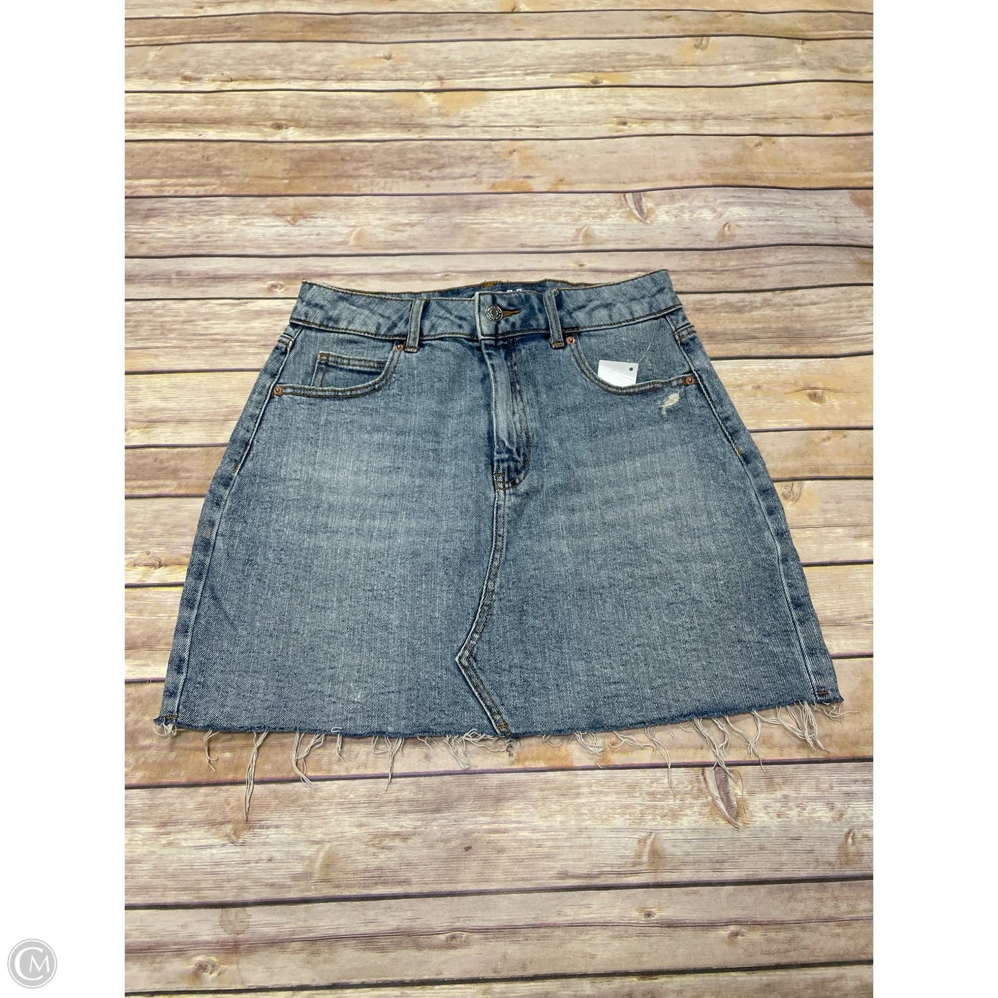 Skirt Mini & Short By Wild Fable In Blue Denim, Size: S
