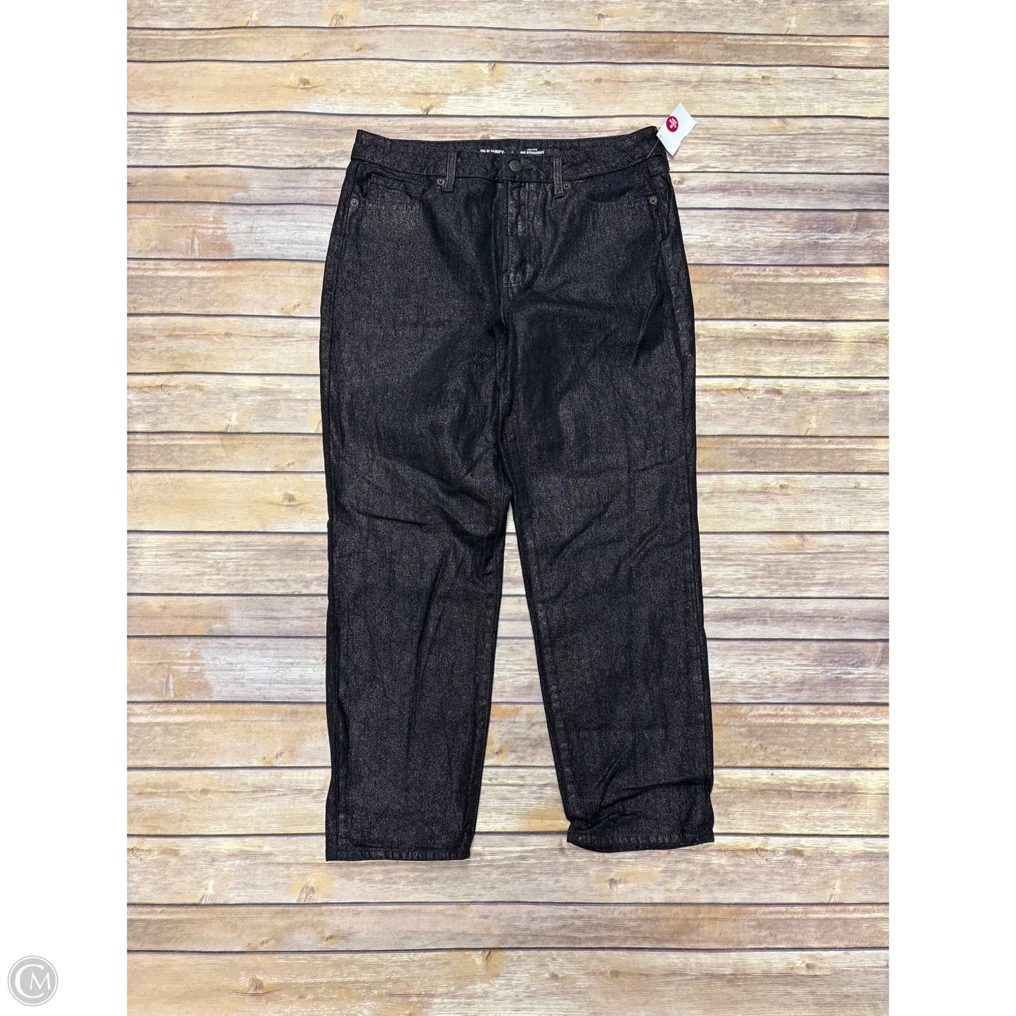 Jeans Straight By Old Navy In Black, Size: 8