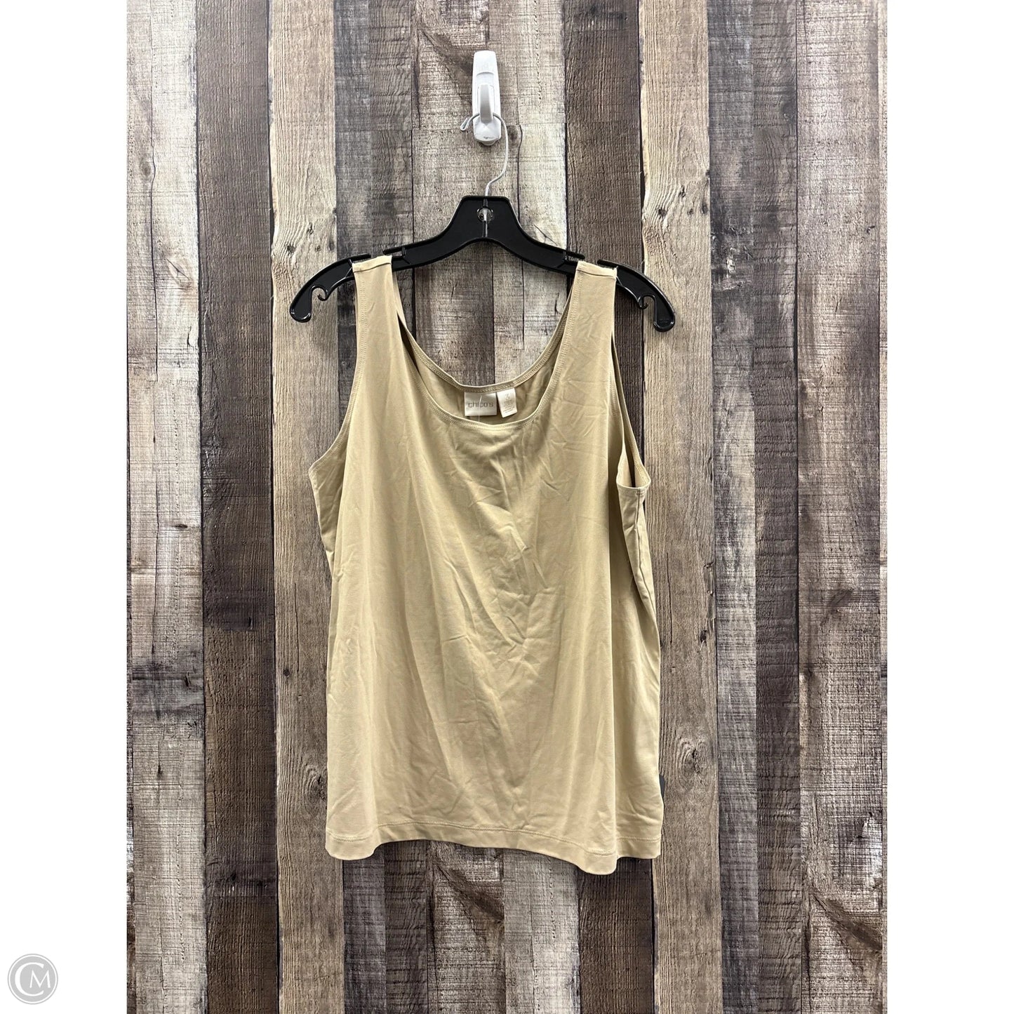 Top Sleeveless Basic By Chicos In Tan, Size: Xl