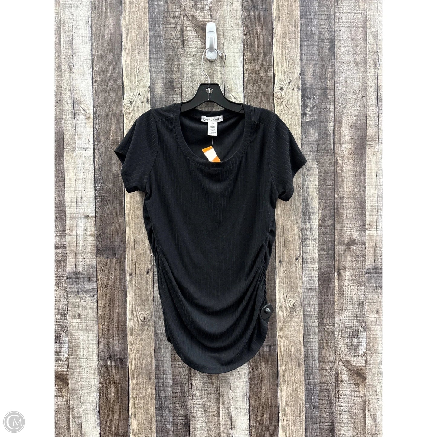 Top Short Sleeve By Eye Candy In Black, Size: 1x