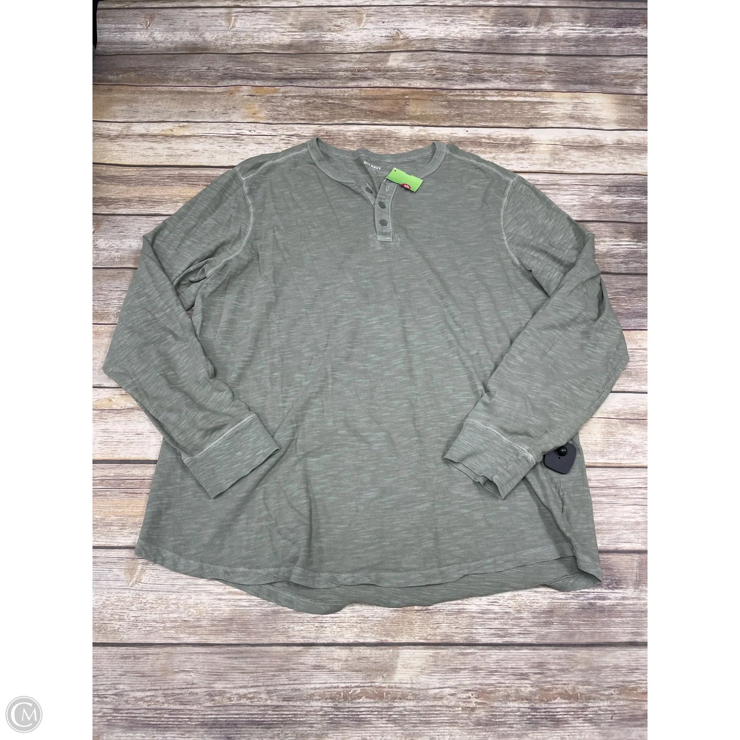 Top Long Sleeve By Old Navy In Green, Size: Xxl
