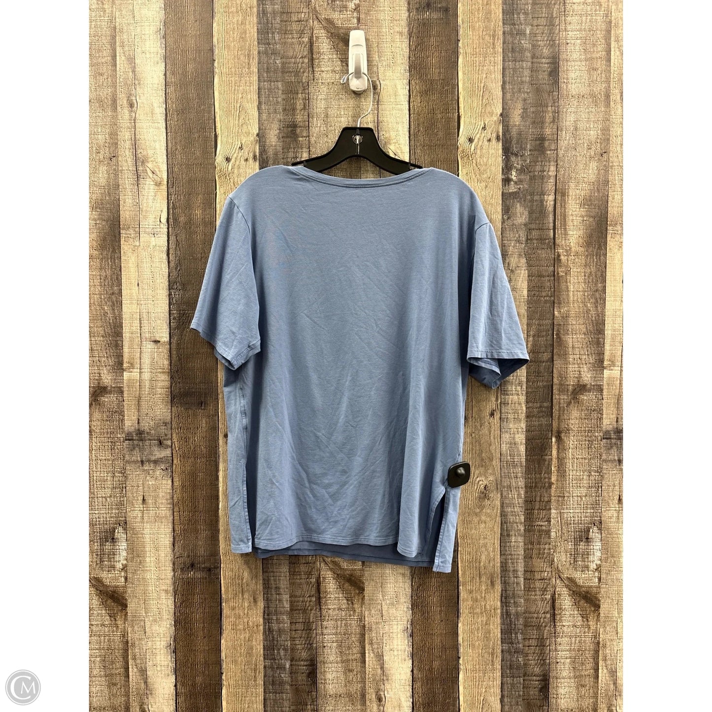 Top Short Sleeve By Lululemon In Blue, Size: 8
