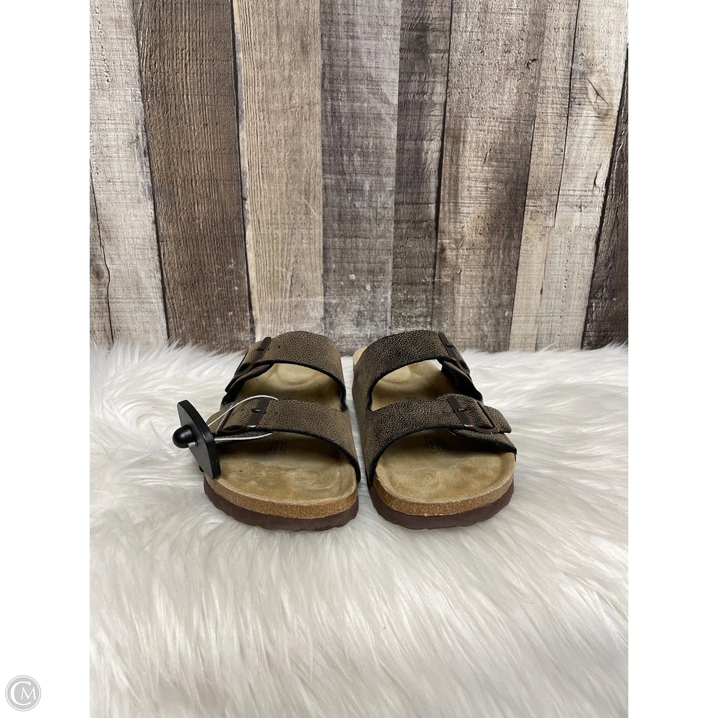 Sandals Flats By Cushionaire In Brown, Size: 7