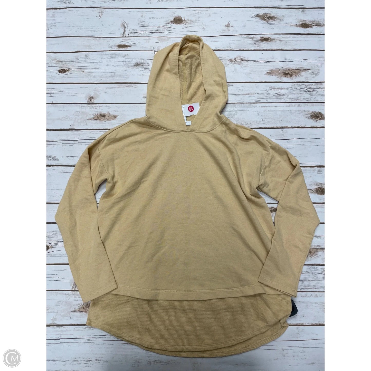 Sweatshirt Hoodie By J. Jill In Yellow, Size: S