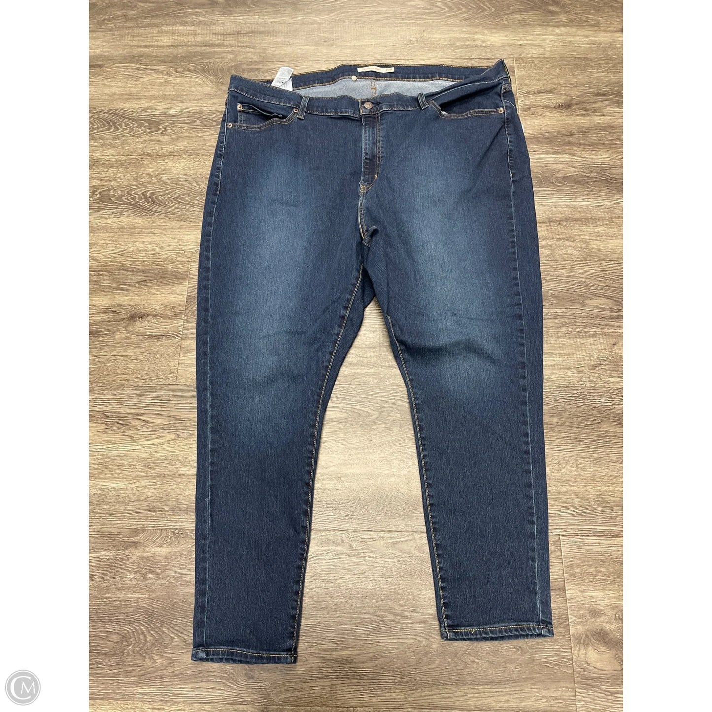 Jeans Skinny By Levis In Blue Denim, Size: 24