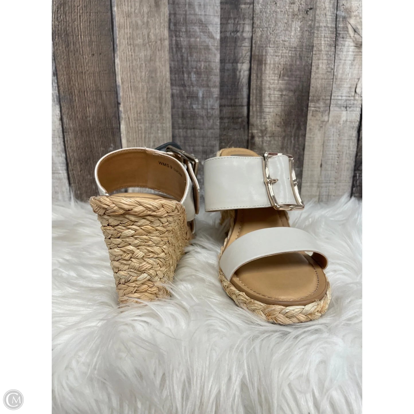 Sandals Heels Wedge By Dolce Vita In Ivory, Size: 9