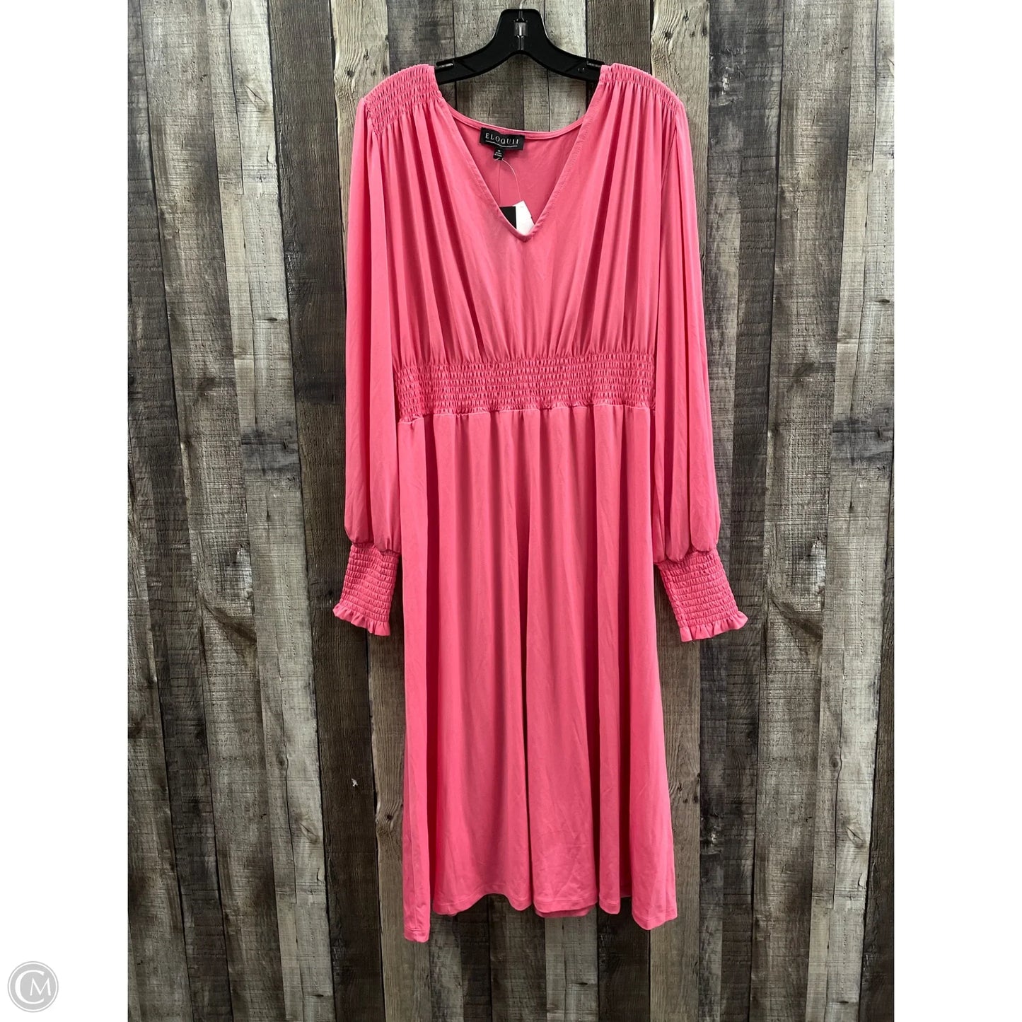 Dress Casual Maxi By Eloquii In Pink, Size: Xl